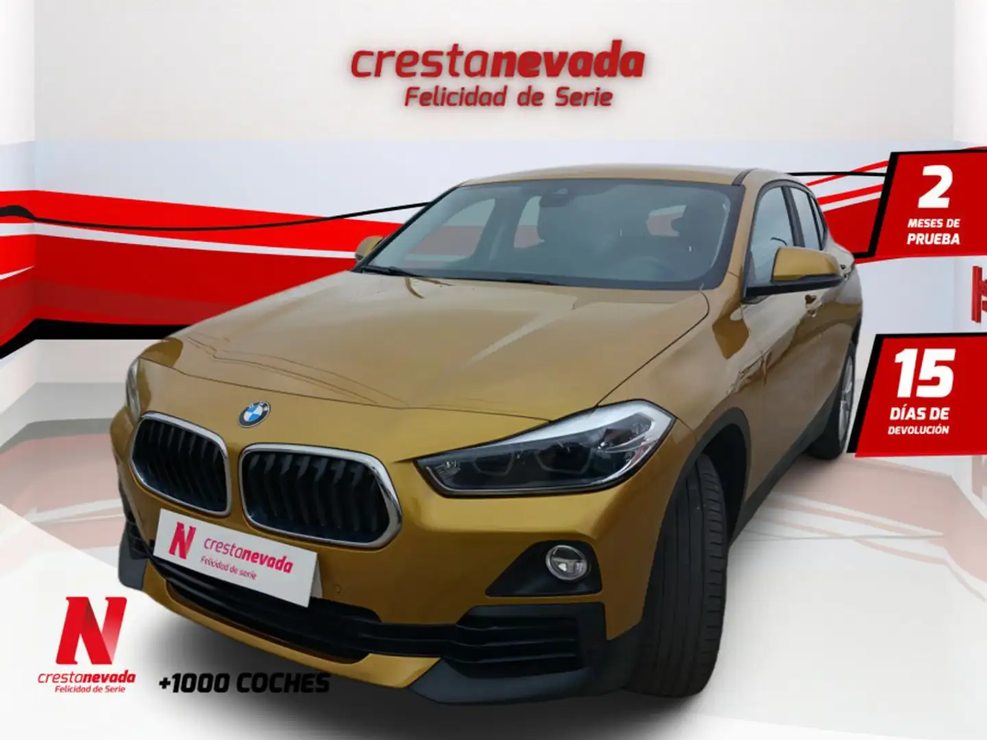 BMW X2 sDrive 18d Sárga - 1