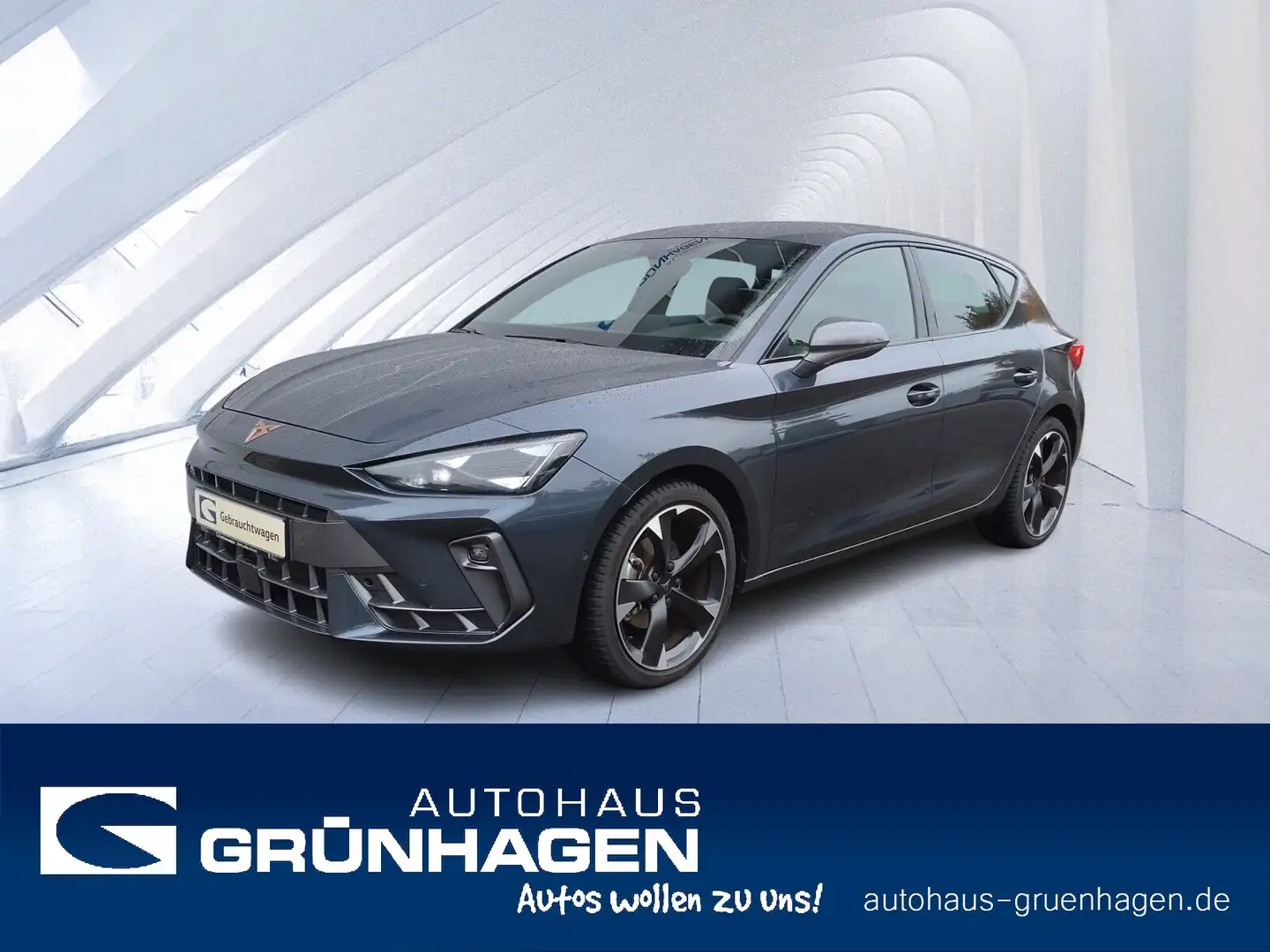 CUPRA Leon Leon 1.5 eTSI DSG-ACC-LED-Navi-Front+SpurAssist Gris - 1