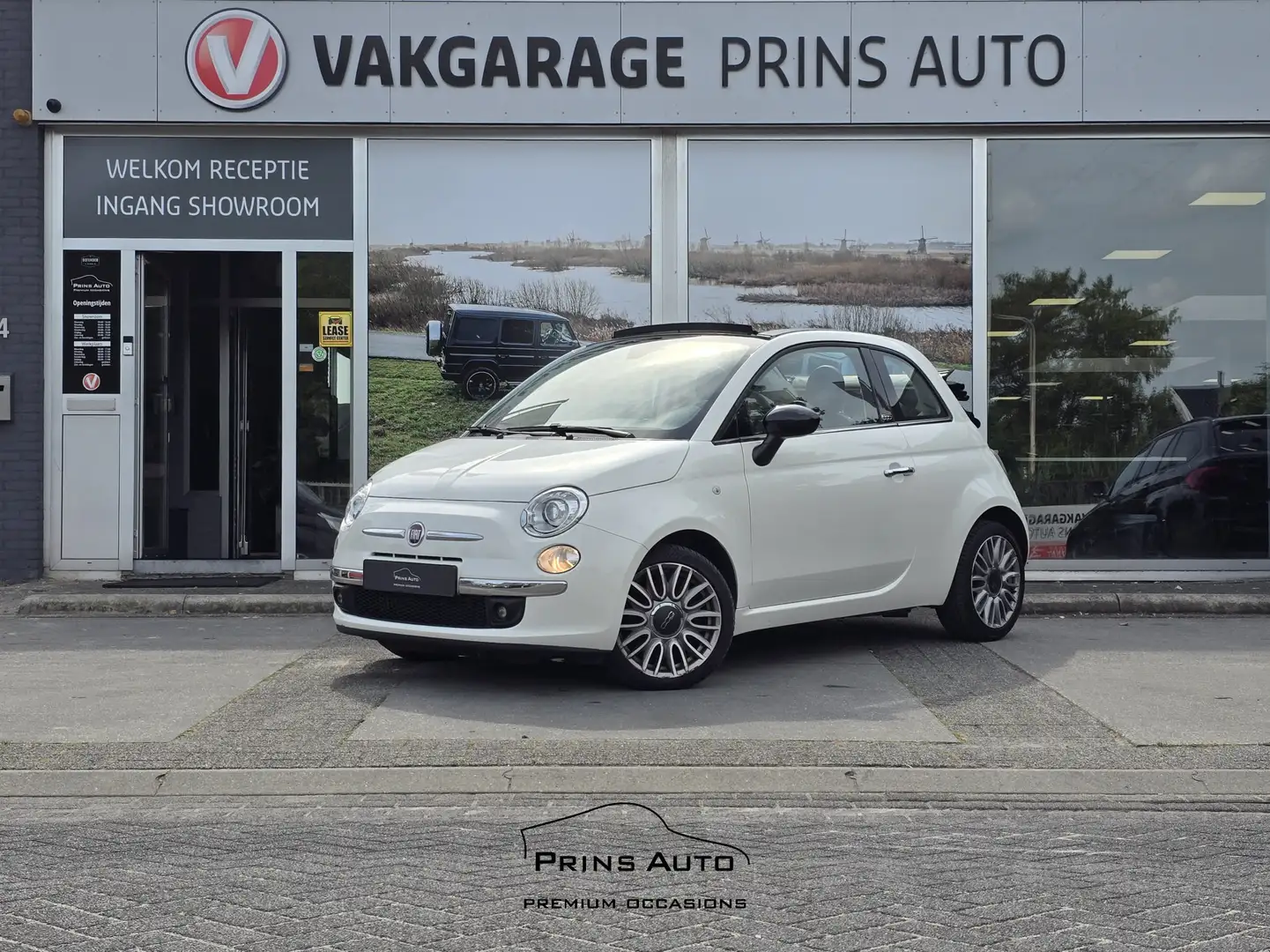 Fiat 500C 0.9 TwinAir Turbo Cult |NL AUTO|NAP|AIRCO|LEER 292 Wit - 1