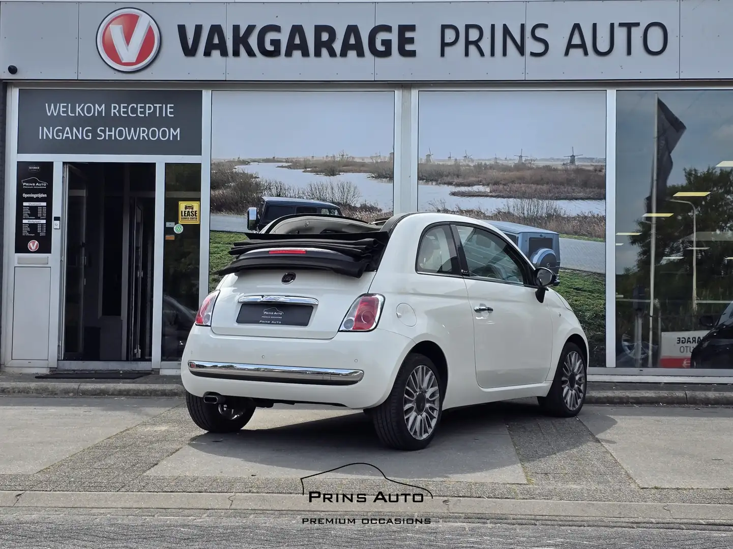 Fiat 500C 0.9 TwinAir Turbo Cult |NL AUTO|NAP|AIRCO|LEER 292 Wit - 2