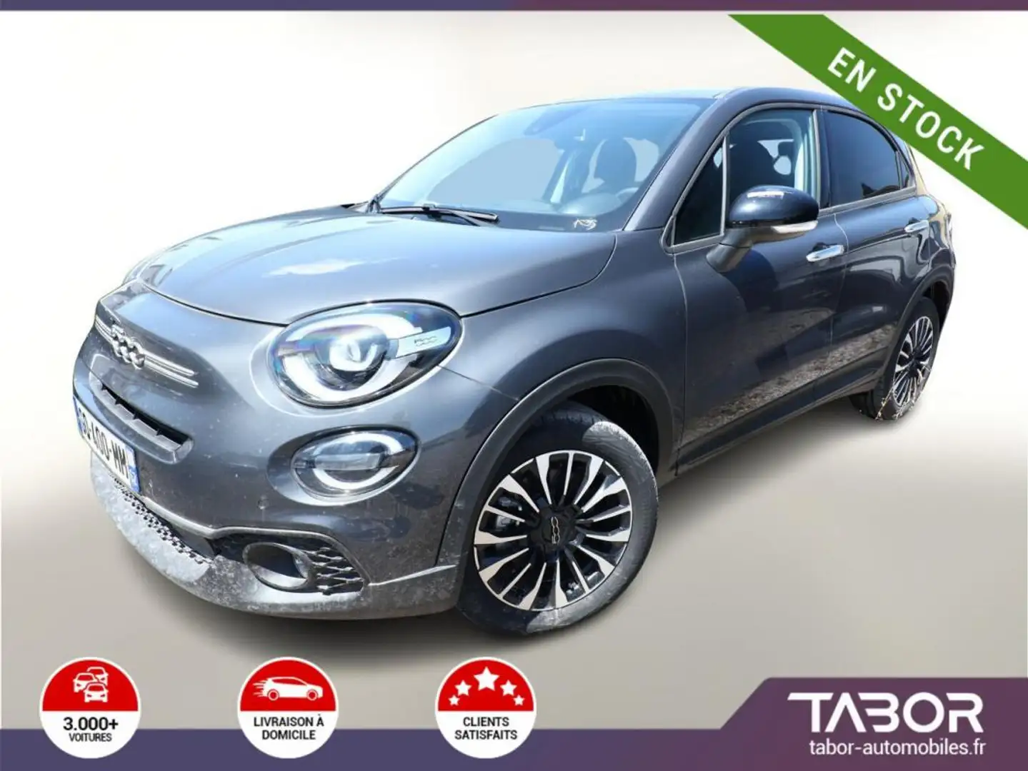 Fiat 500X 1.5 MHEV 130 DCT7 LED Reg. Cam Clim Gris - 1