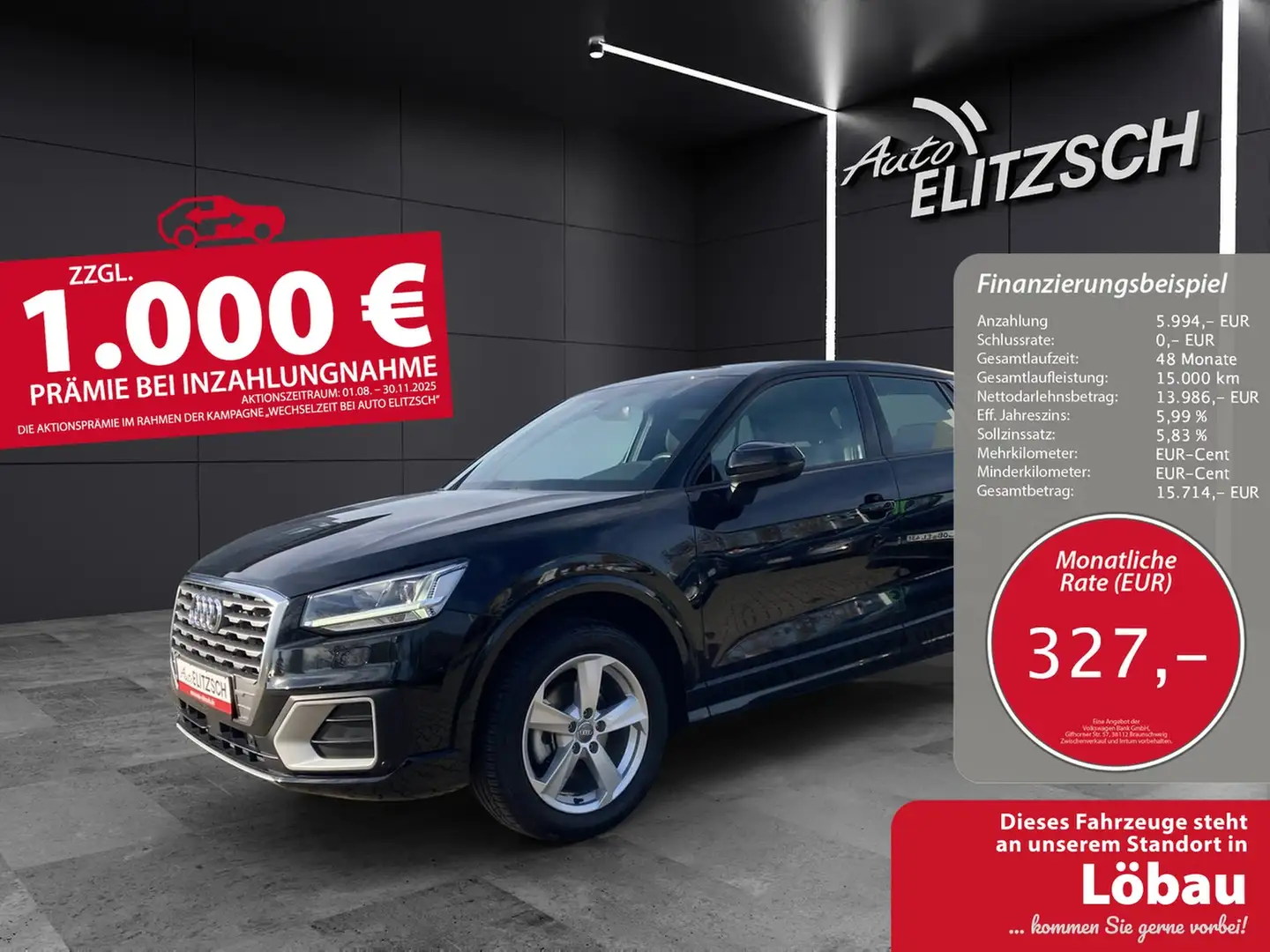 Audi Q2 30 TFSI sport sport LED DAB SH FIS APS Schwarz - 1