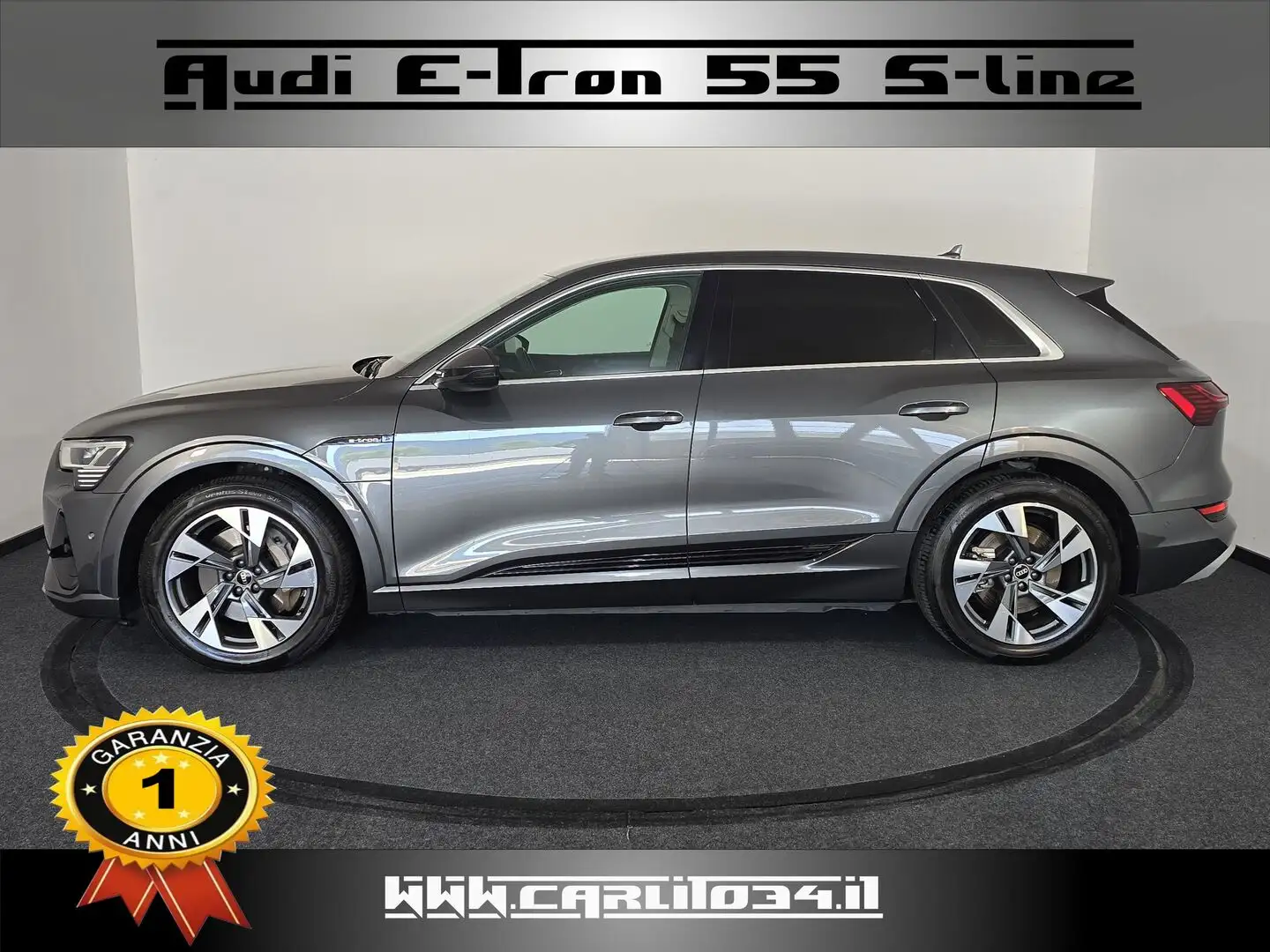 Audi e-tron 55 S line Edition quattro cvt Grigio - 2