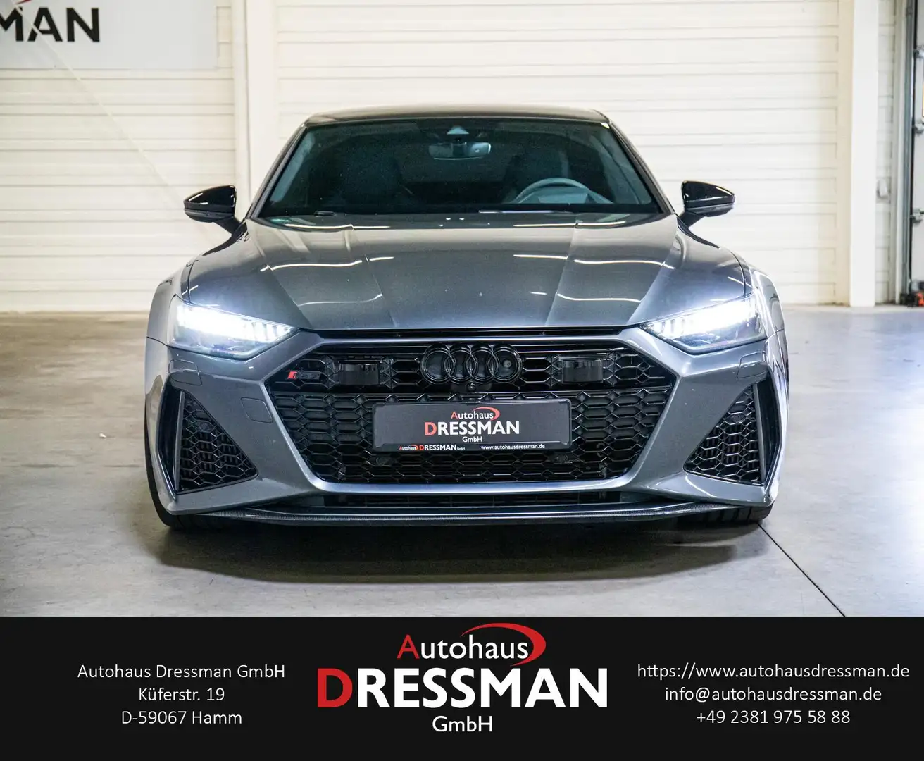 Audi RS7 CARBON B&O-AD PANO MATRIX ACC 360° HuD NACHT Сірий - 2
