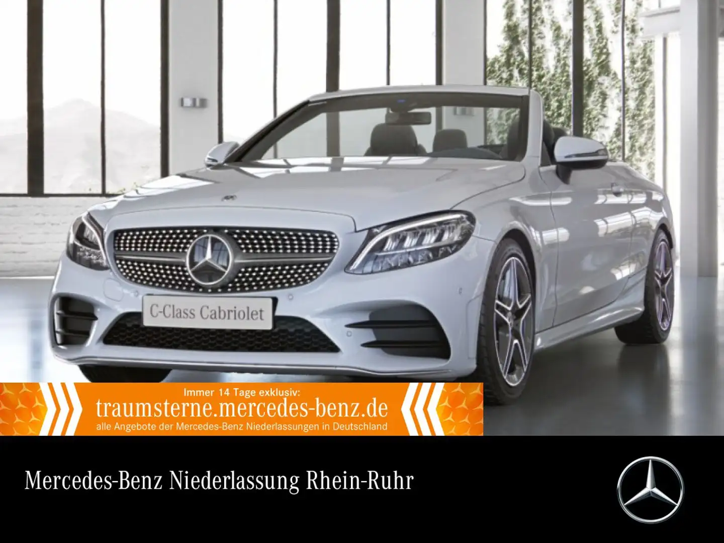 Mercedes-Benz C 180 Cabrio AMG+KAMERA+KEYLESS+9G Weiß - 1