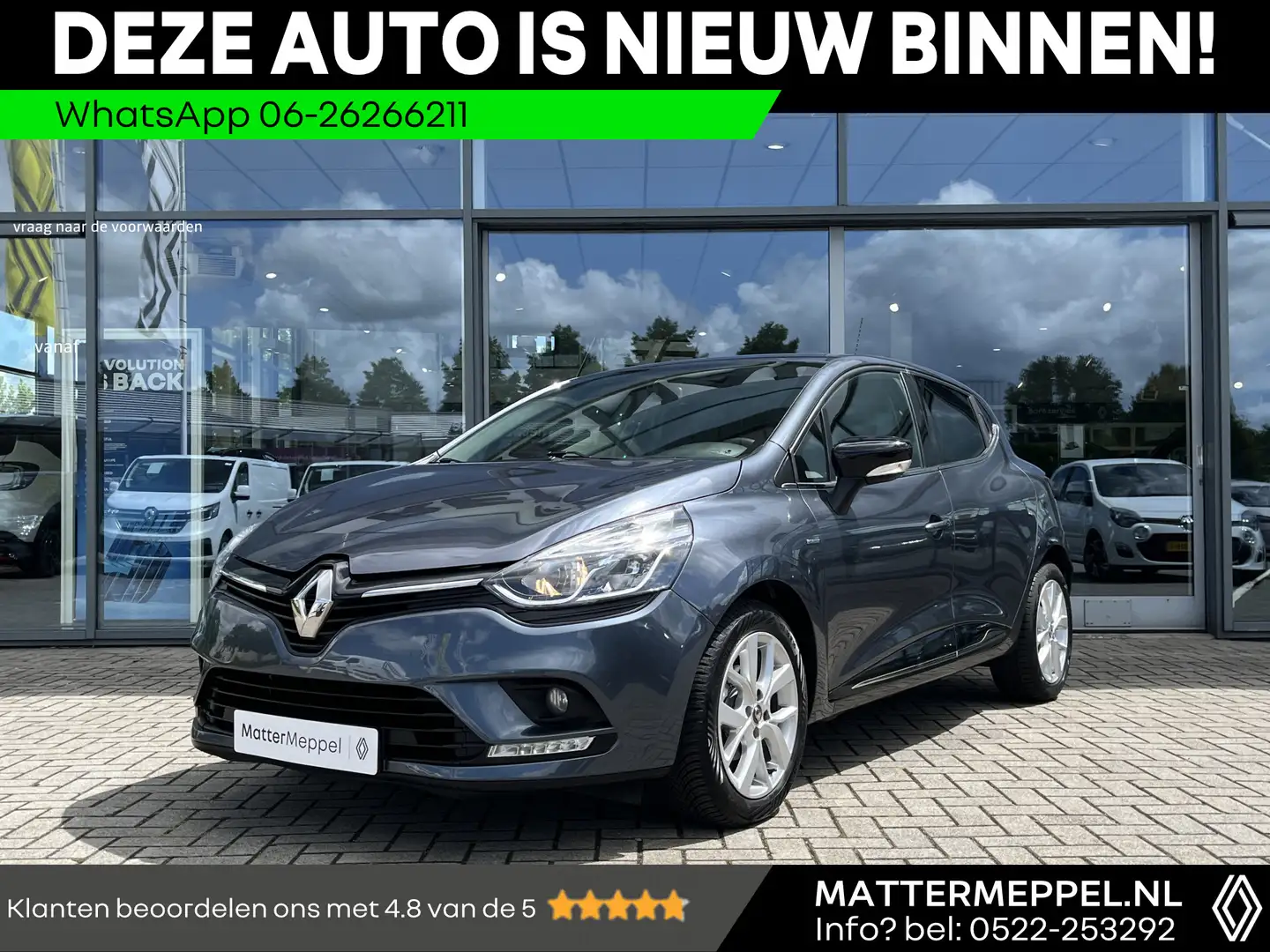 Renault Clio TCe 90 Limited NL Auto | Navigatie | Parkeersensor Grigio - 1