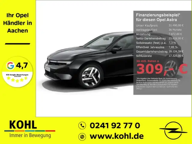 Opel Astra L Electric Ultimate 156PS 58kWh AHK Allwetter HUD