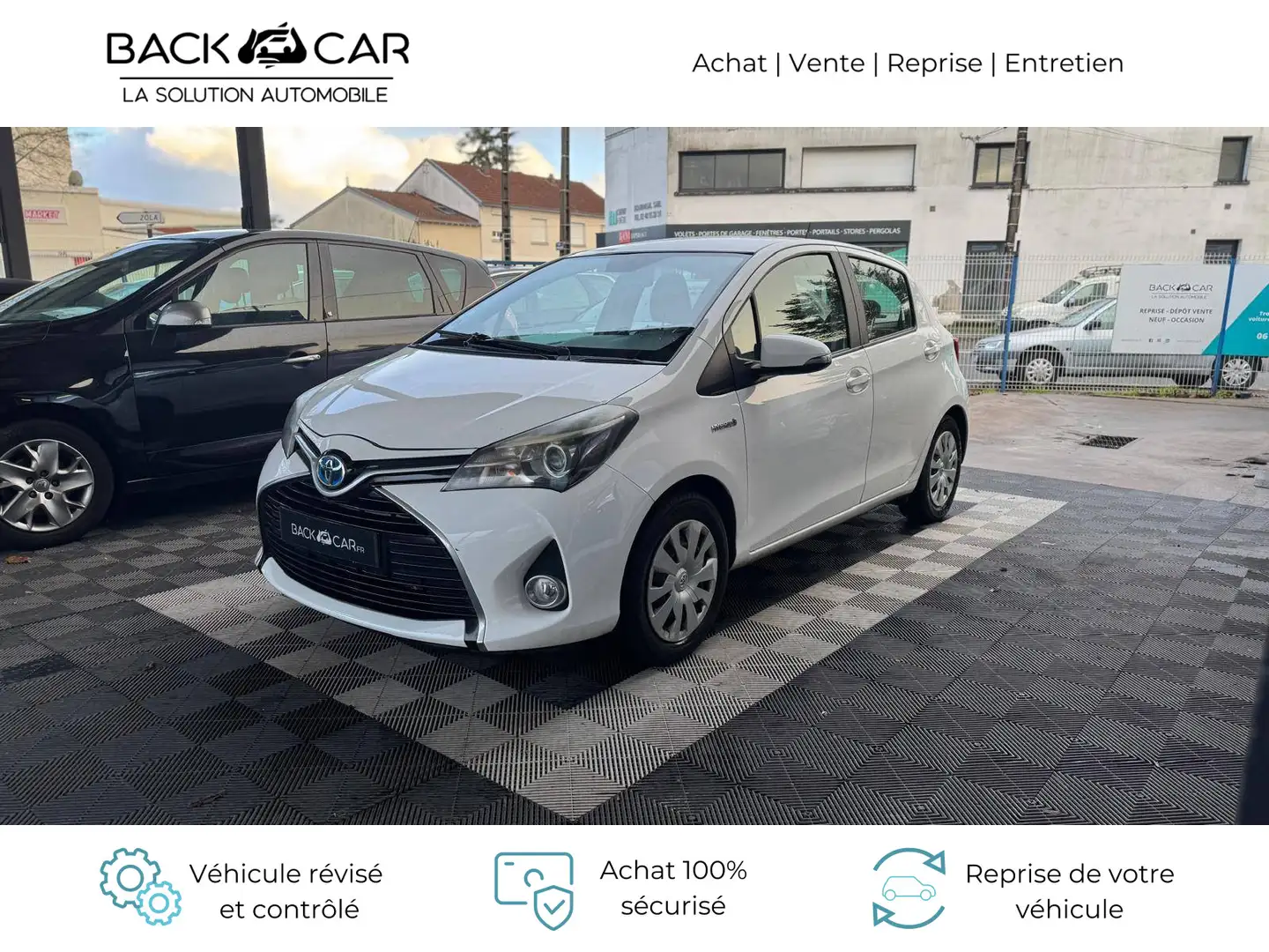 Toyota Yaris 100h Dynamic Blanc - 2