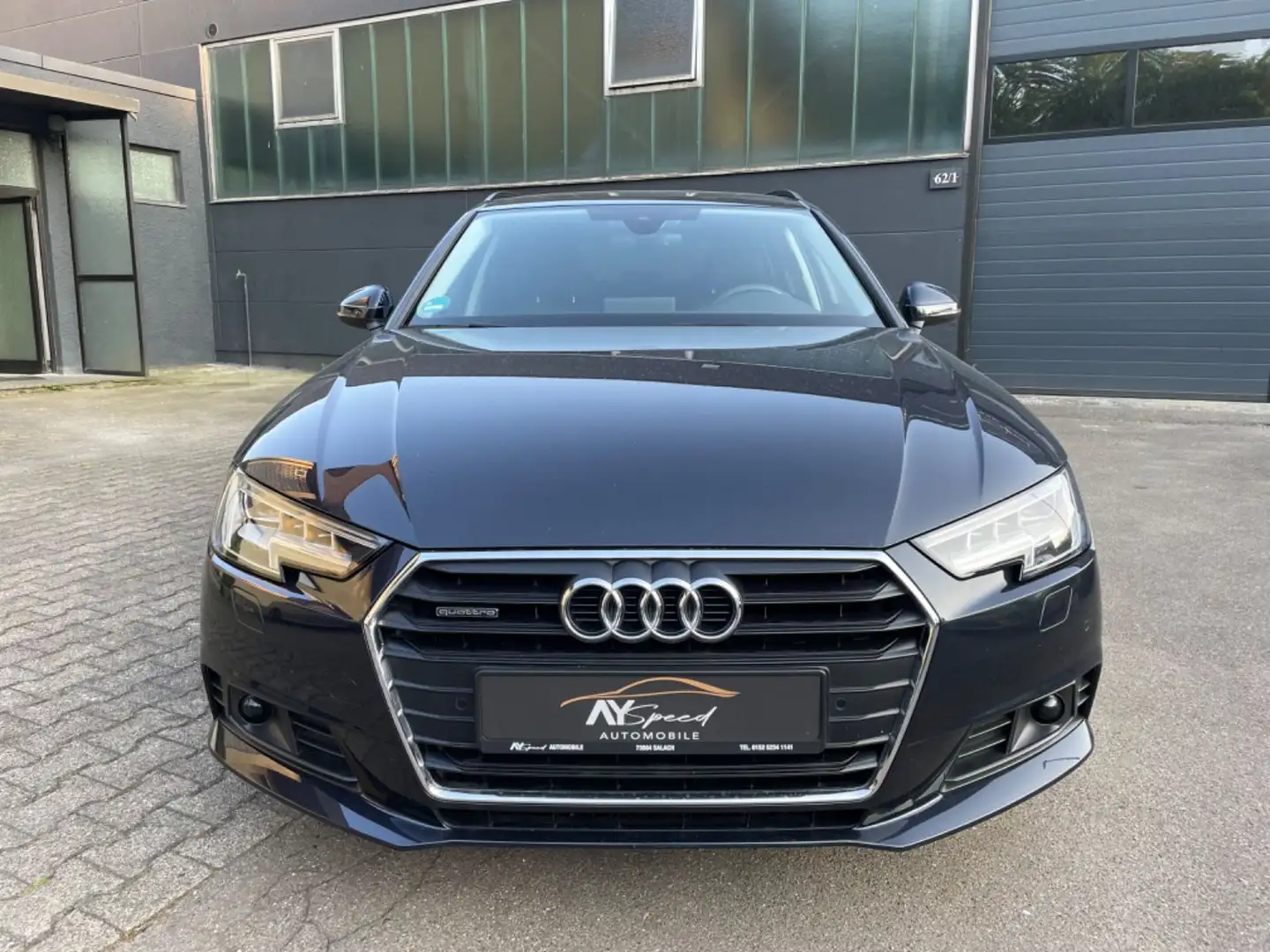 Audi A4 Avant quattro basis MATRIX/ACC/AHK/NAVI Blau - 2