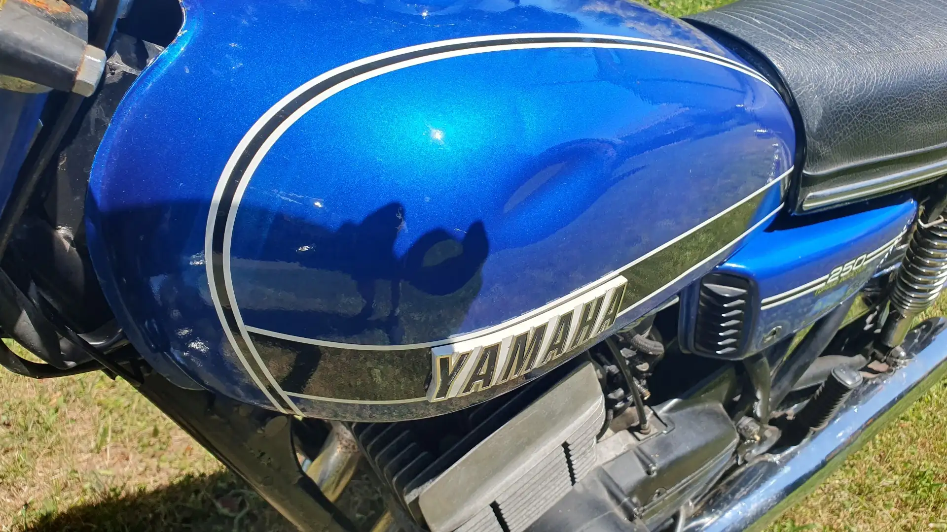 Yamaha RD 250 Blauw - 2