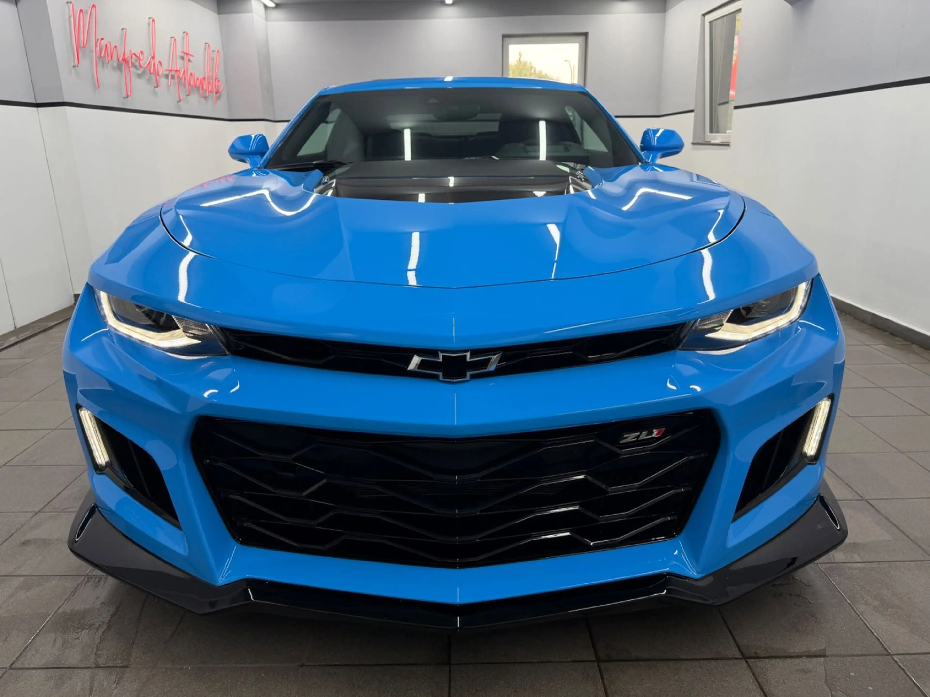 Chevrolet Camaro ZL1 6.2 V8*Rapid Blue*Carbon*Recaro*HUD* — photo 3
