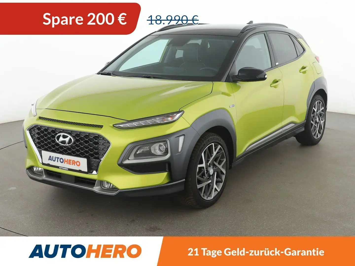 Hyundai KONA 1.6 Hybrid Style 2WD Aut*NAVI*LED*TEMPO*CAM*PDC* Zielony - 1