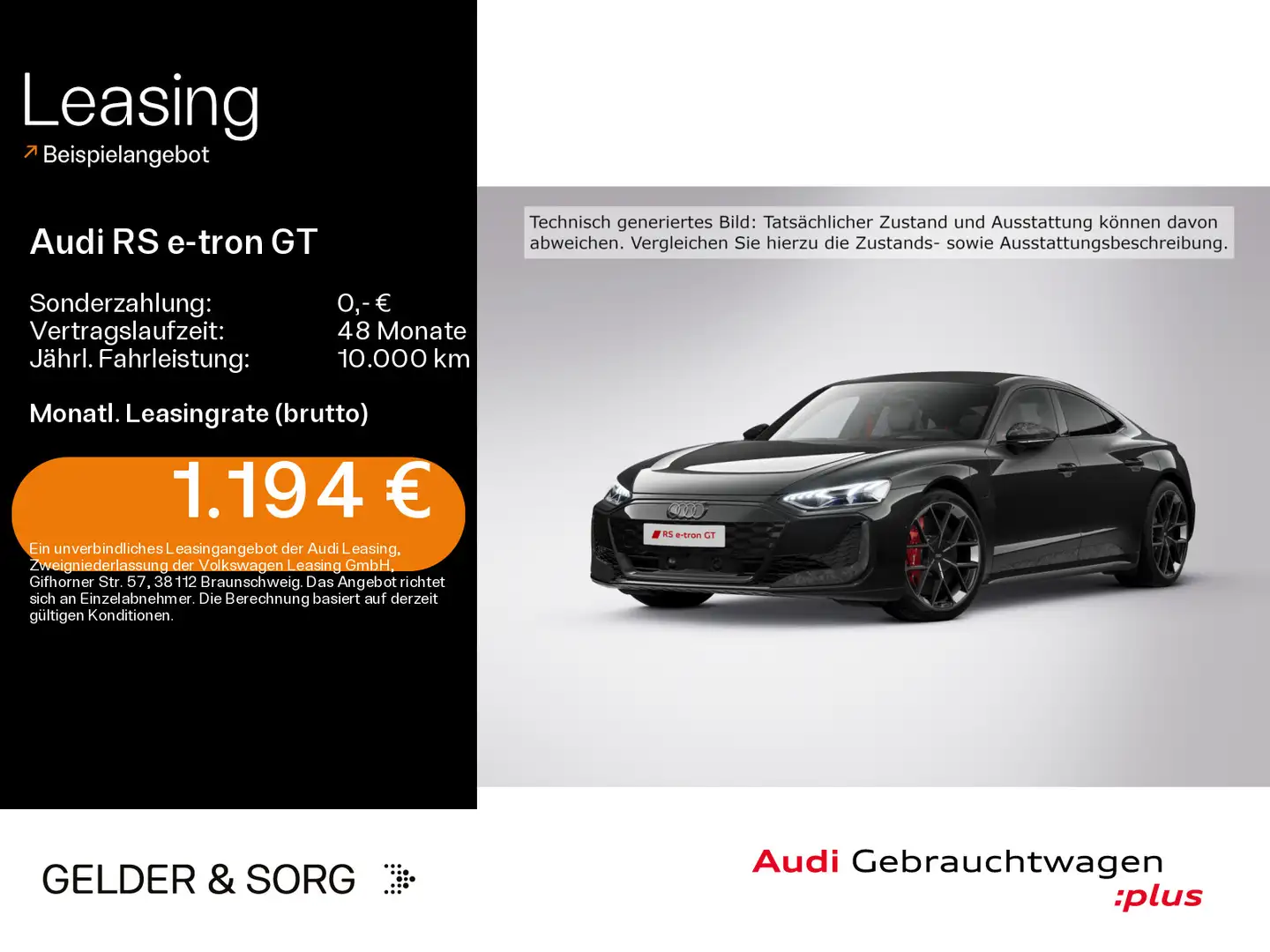 Audi RS e-tron GT perf. qu. Carbon*Keramik*Air*B&O*Hu Schwarz - 1