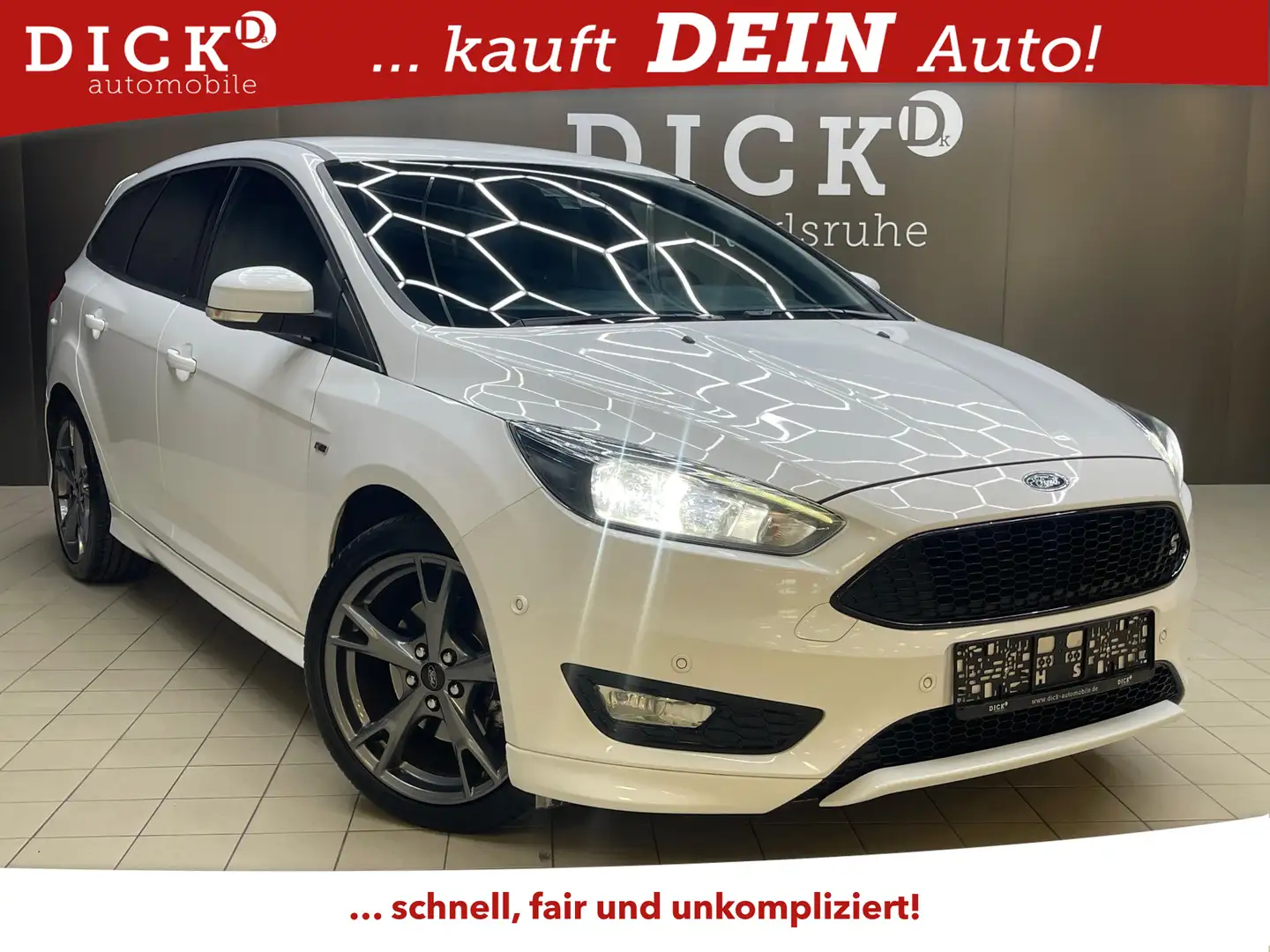 Ford Focus ST-Line GEPFLEGT+XENON+NAVI+SHZ+TEMP+KAMER Blanco - 1