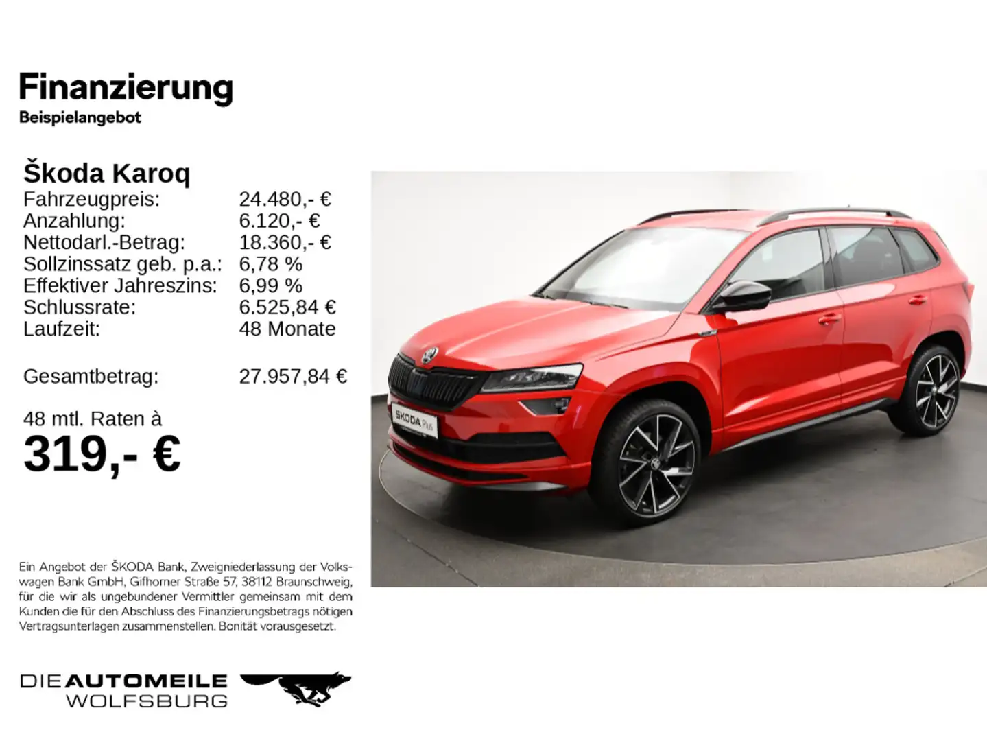 Skoda Karoq (NU)(2017->) Sportline Rot - 2