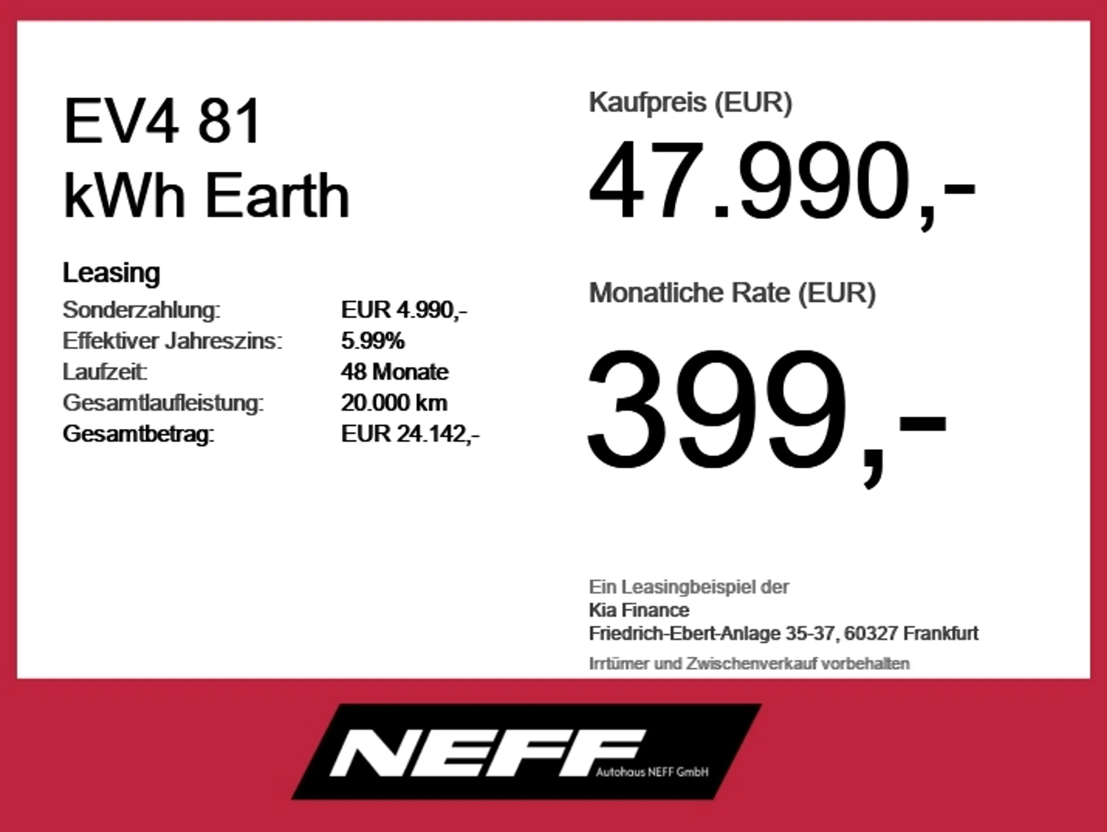Kia EV4 81 kWh Earth 360°Kamera*4xSitzheizung* — photo 6