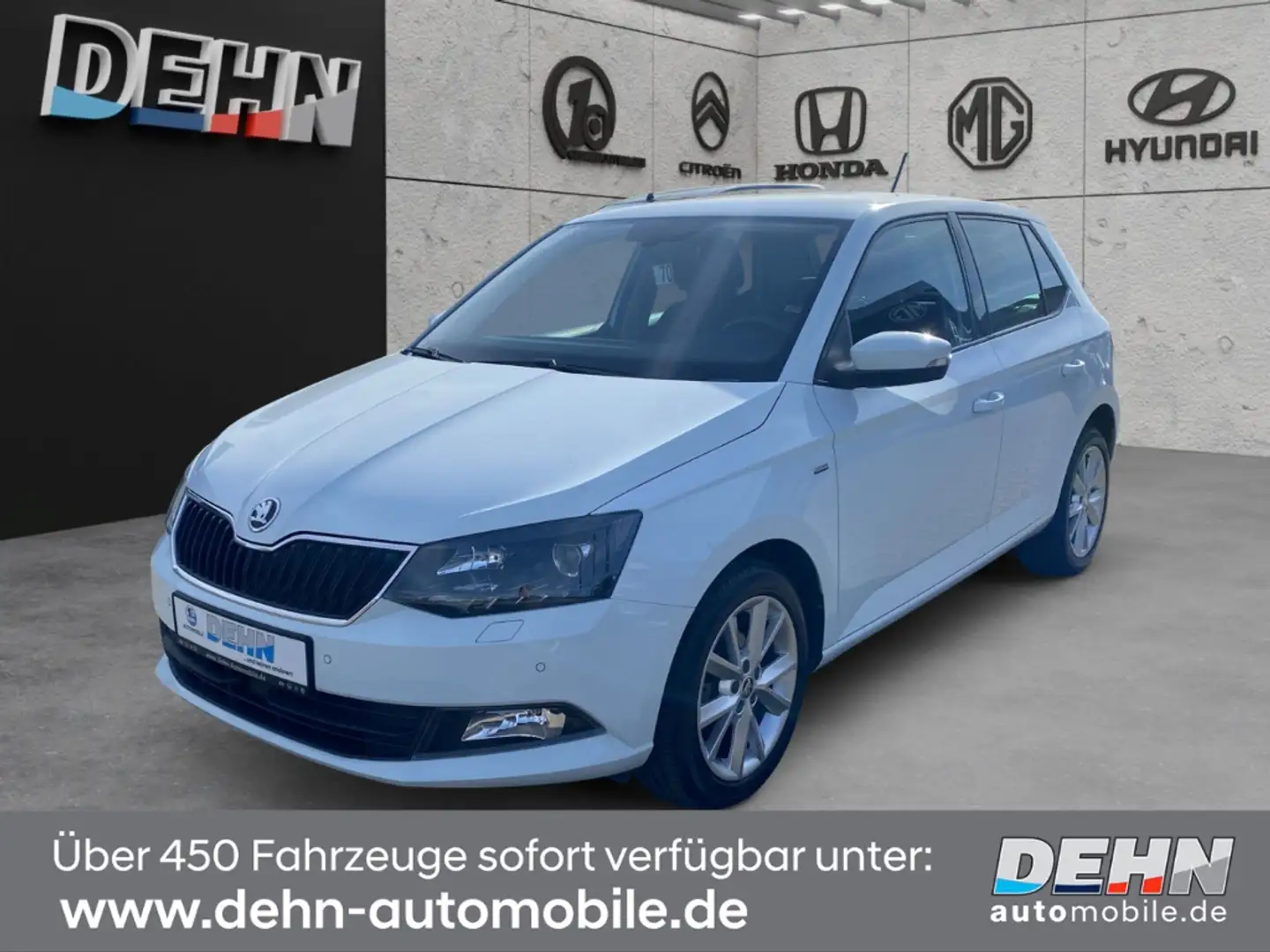 Skoda Fabia 1.0 TSI Clever Navi SHZ PDC Carplay Klimaaut Weiß - 2