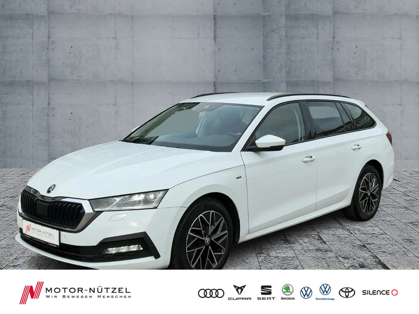 Skoda Octavia Combi 2.0 TDI DSG CLEVER MATRIX+NAV+SHZ Wit - 1