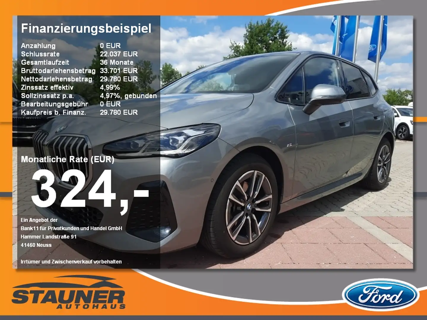 BMW 218 i Active Tourer M-Sport LED LED HUD 360-Kam. Gri - 1