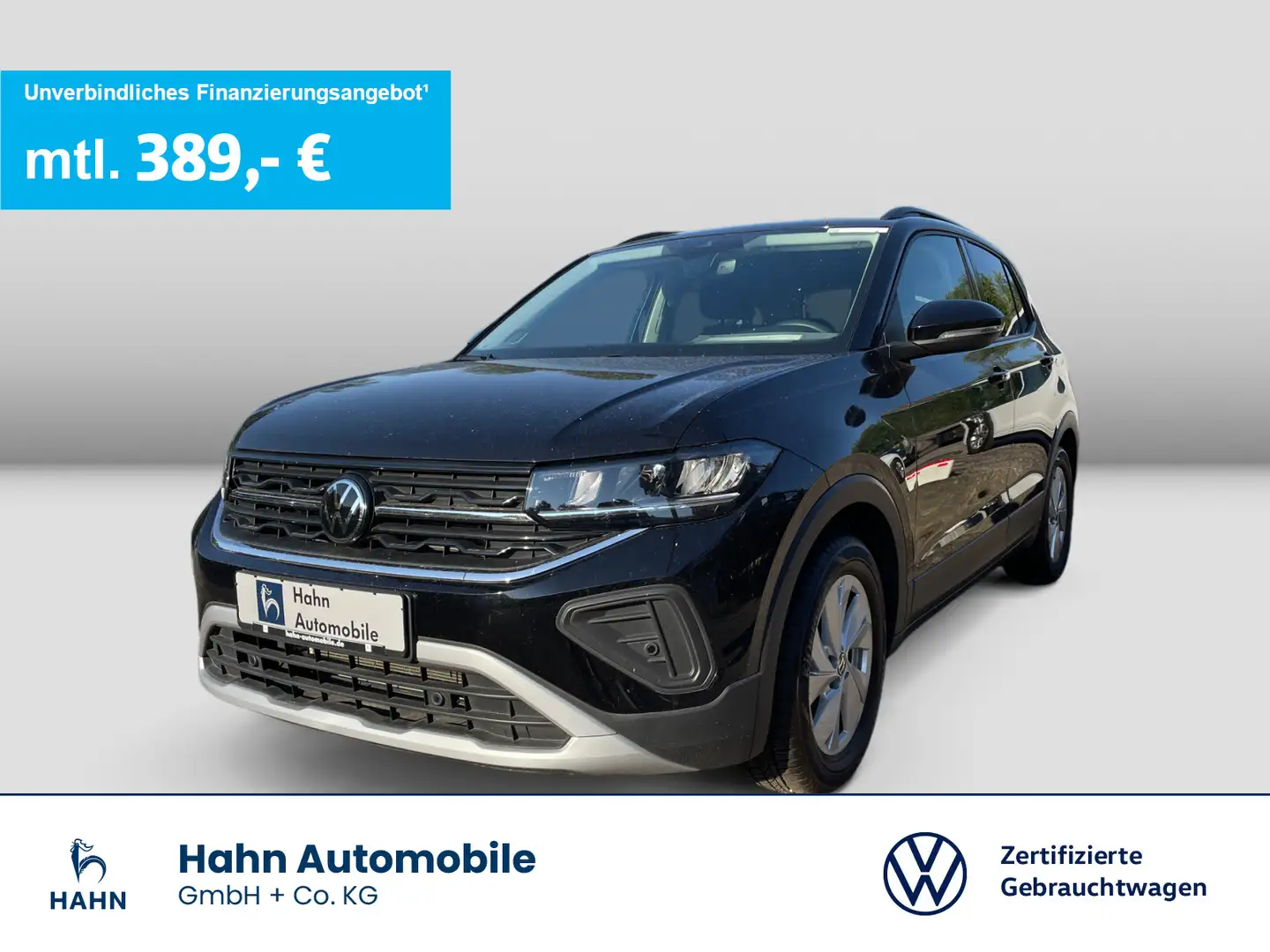 Volkswagen T-Cross 1.0TSI Life LED Navi ACC Sitzh App-Conne Schwarz - 1