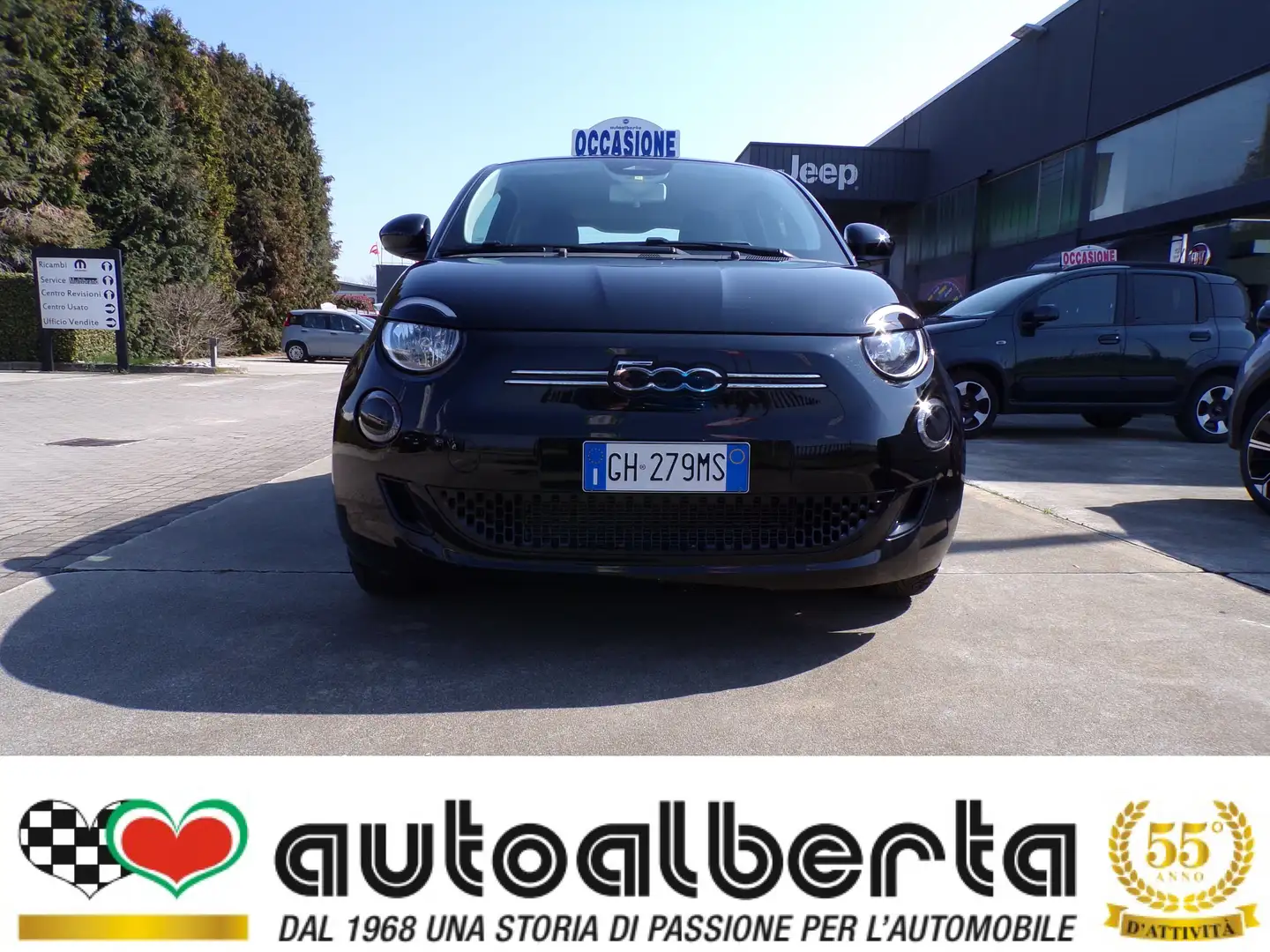 Fiat 500e ACTION  (KM. 26.133)  100% ELETTRICA Černá - 2
