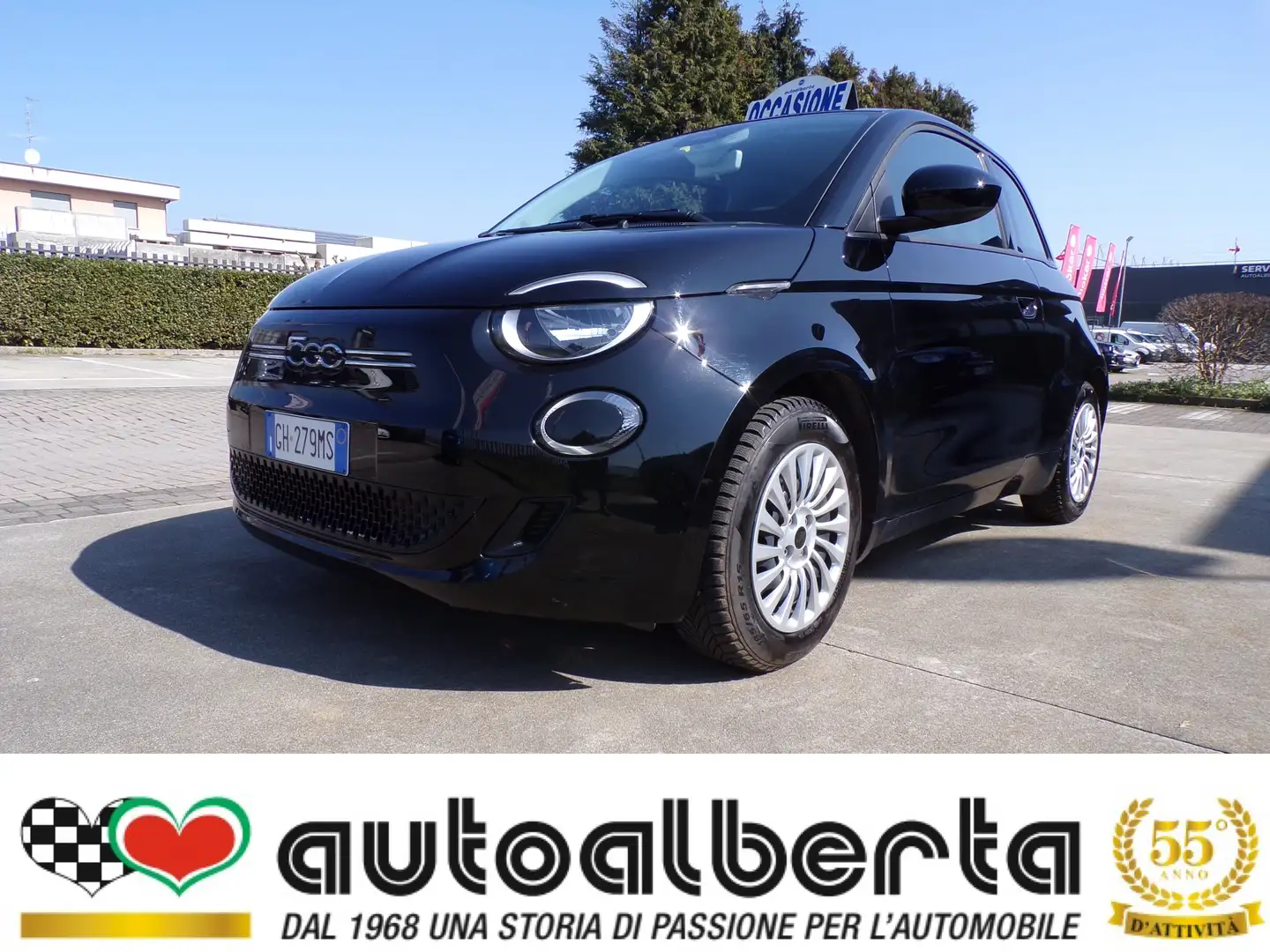 Fiat 500e ACTION (KM. 26.133) 100% ELETTRICA Černá - 1