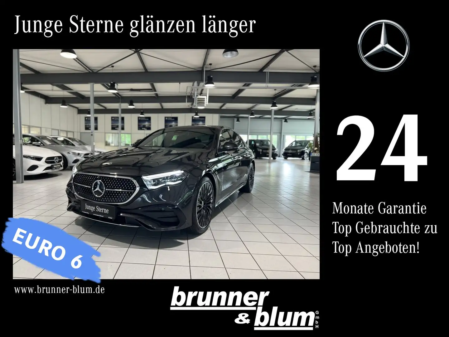 Mercedes-Benz E 200 E 200 AMG/360°/Keyless/AHK/20Zoll/Memory/dLight Grau - 1