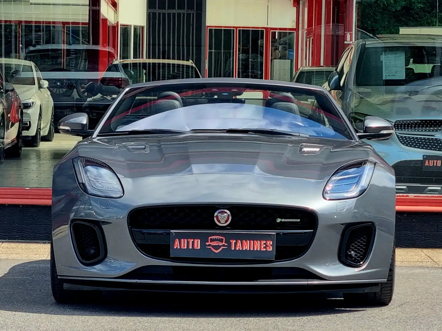 Jaguar F-Type Cabriolet 3.0 V6 AWD R-Dynamic / TVAC / Full Opt. Silber - 2