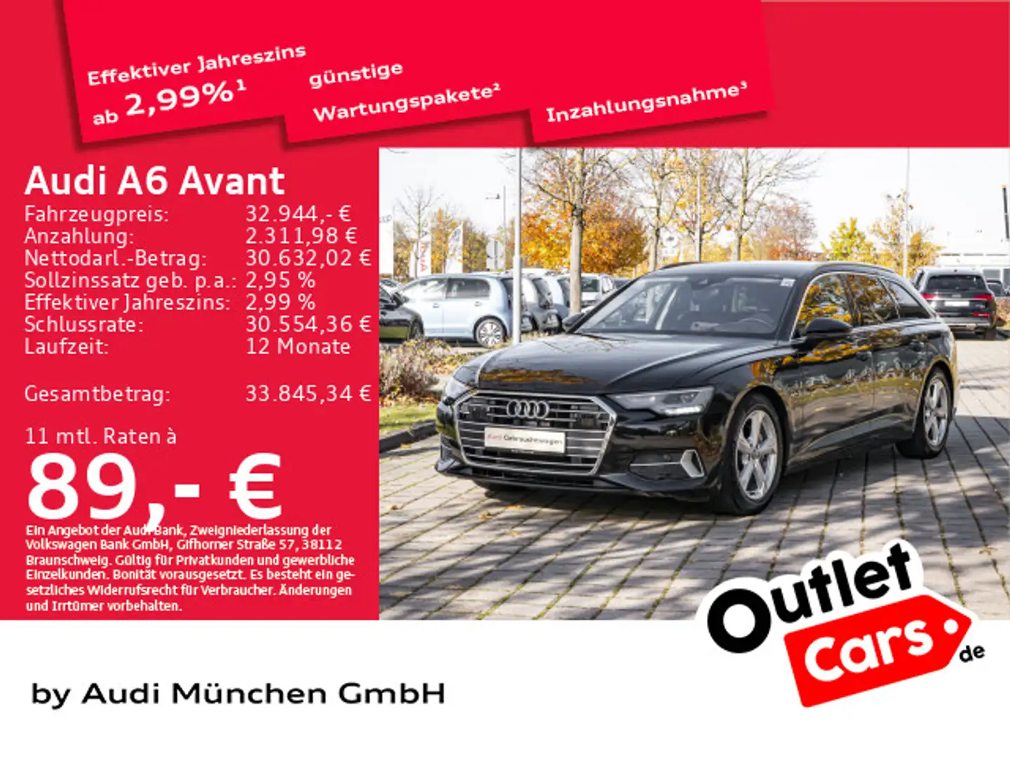 Audi A6 40 TDI S tronic sport AHK/Virtual+/LED/ Schwarz - 1
