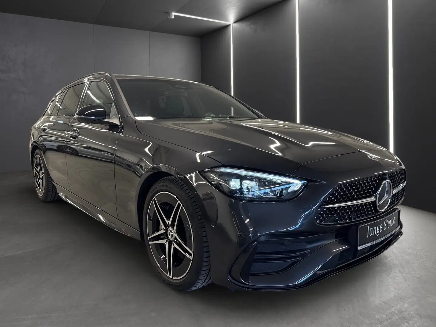 Mercedes-Benz C 220 T d AMG*STDZHG*AHK*360°*Totwinkel*Night* Grau - 2