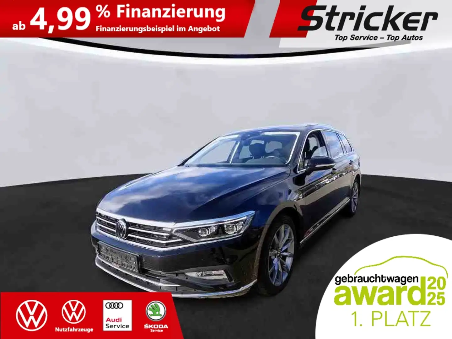 Volkswagen Passat Variant Elegance 2.0 TSI 380,-ohne Anzahlung Pano Navi Ka Schwarz - 1