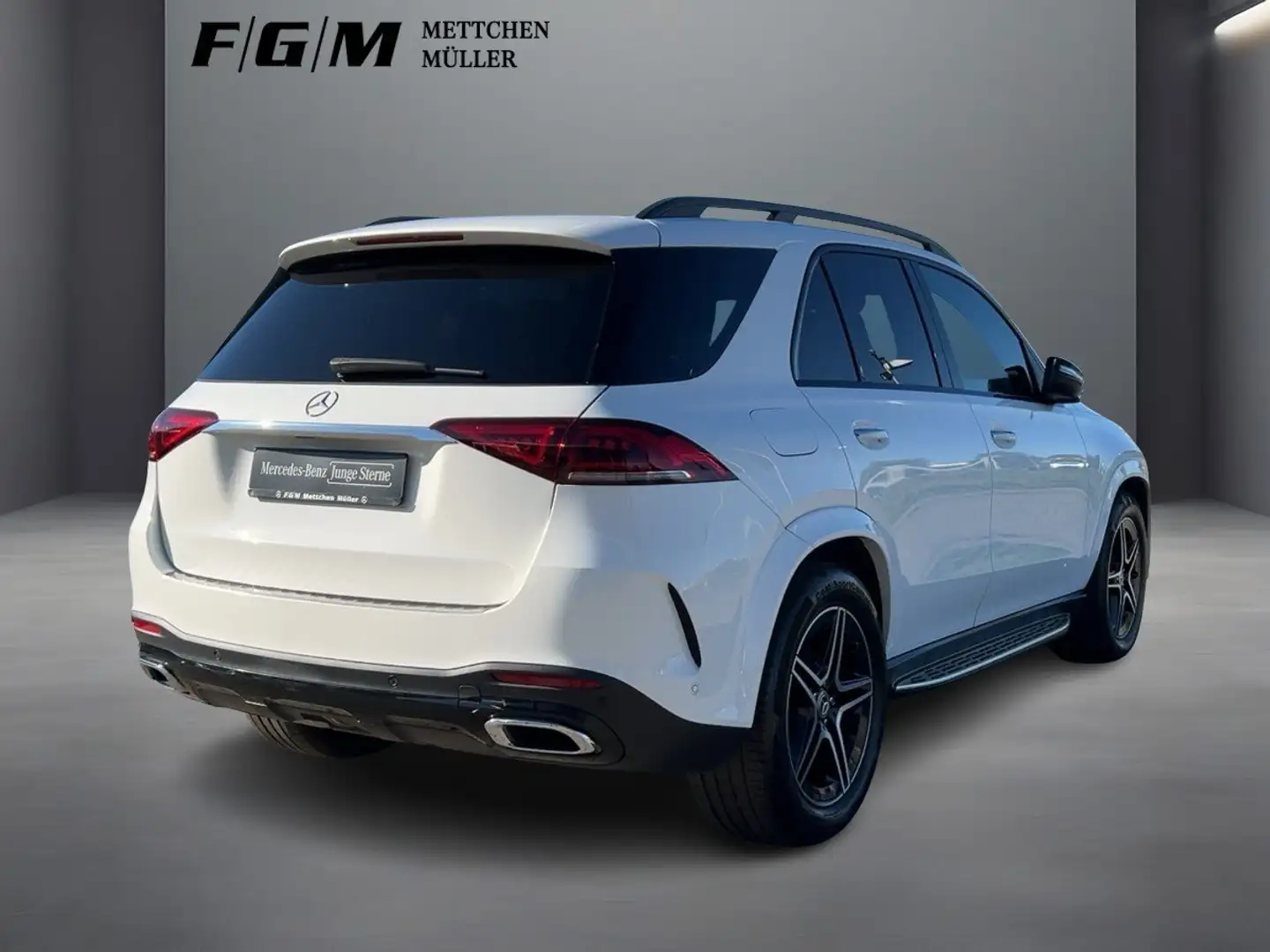 Mercedes-Benz GLE 350 d 4M AMG Line AHK|KeyGo|MBeam|Pano|TWA Weiß - 2