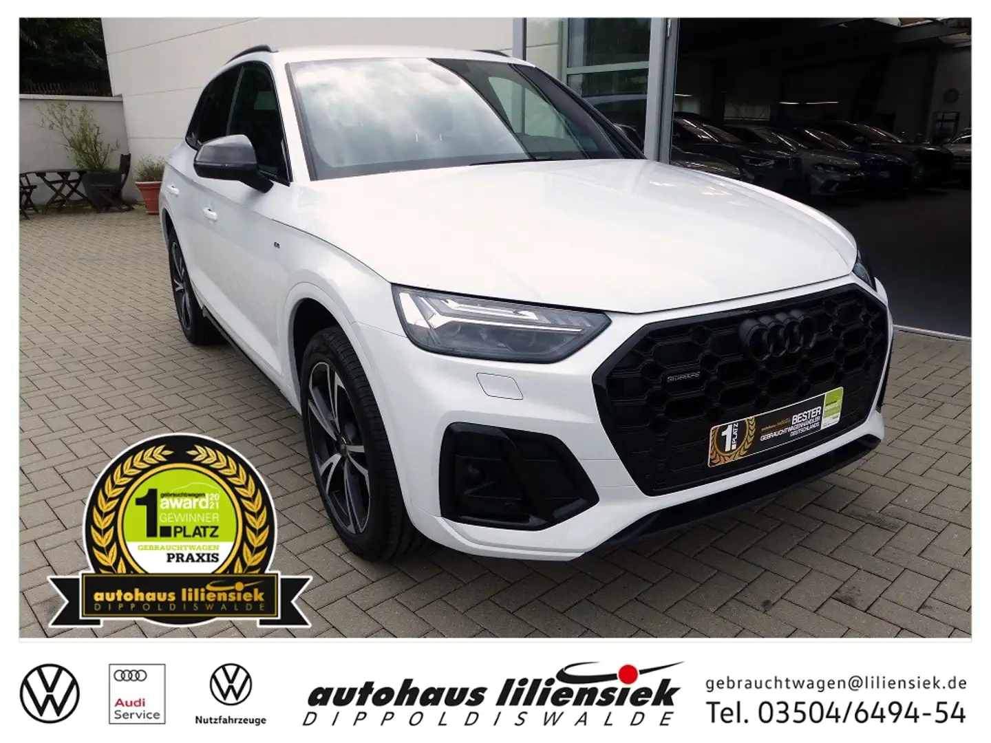Audi Q5 40 2.0 TDI quattro S-tronic S line *AHK*LED* Blanco - 1