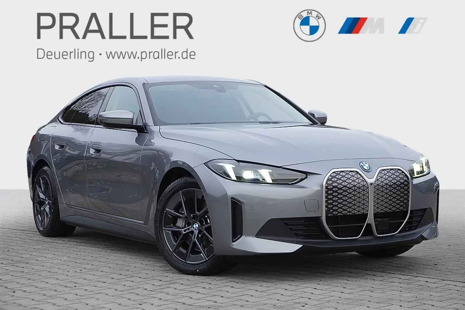 BMW i4 eDrive40 0,25% HeadUp AHK ACC Kamera Sportsitze LE Grau - 1
