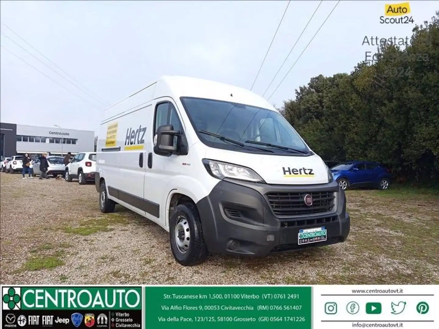 Fiat Ducato 35 LH2 2.3 mjt 140cv E6d-temp Bianco - 1