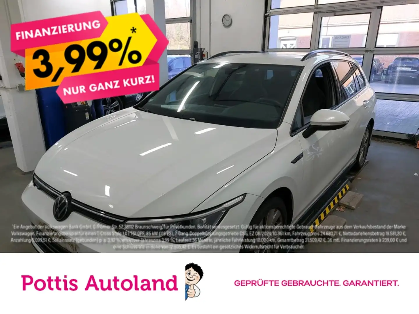 Volkswagen Golf Variant 2.0 TDI DSG R-LINE KAMERA NAVI PDC SITZHZG Weiß - 1