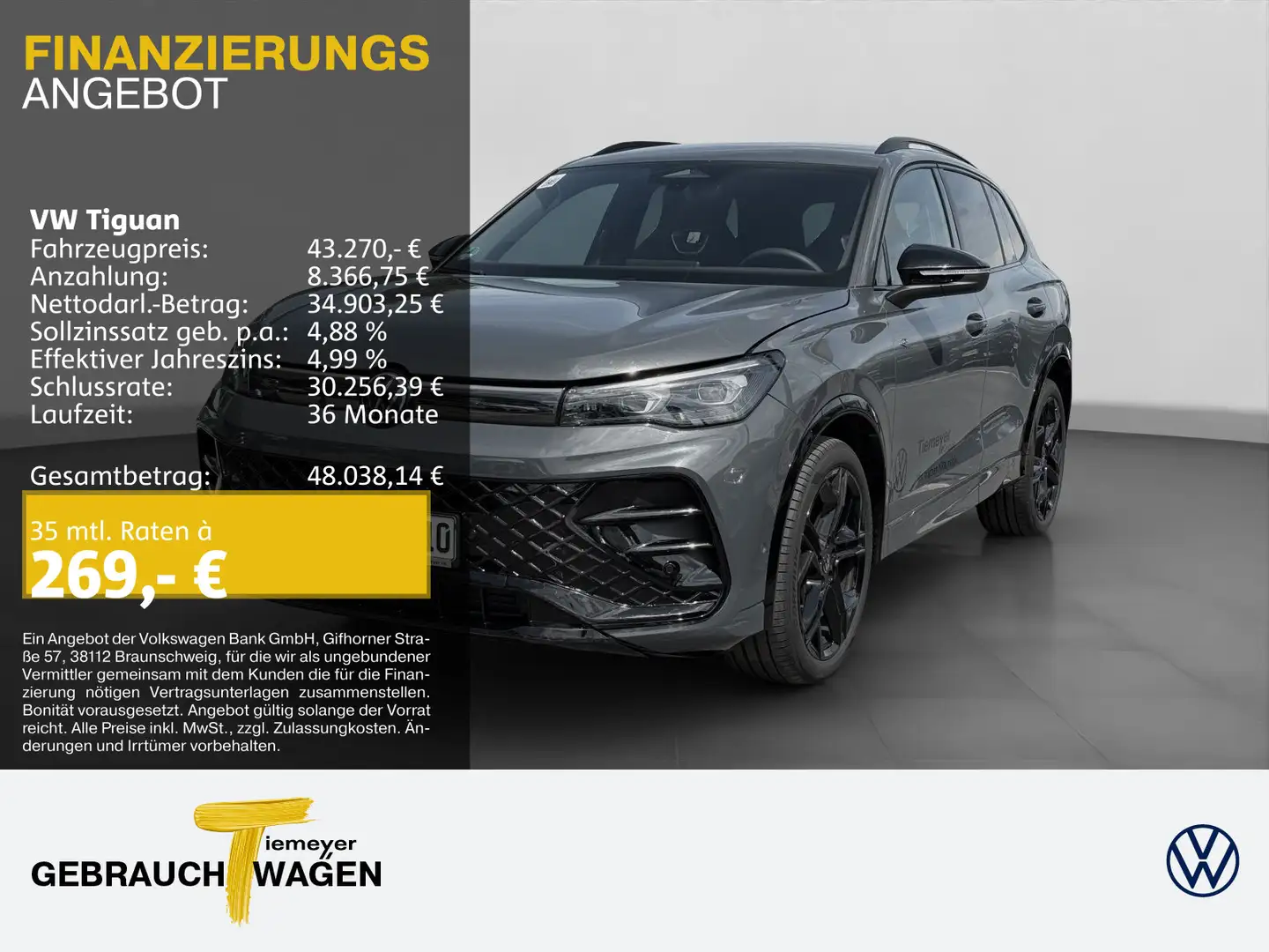 Volkswagen Tiguan 1.5 TSI OPF DSG R-LINE AREA VIEW IQ.LIGHT Grau - 1