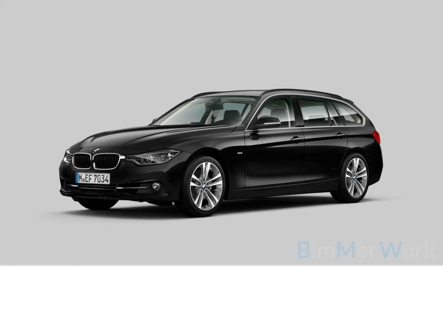 BMW 330 330d Touring Sport LED HeadUp Keyl Navi Temp Noir - 2