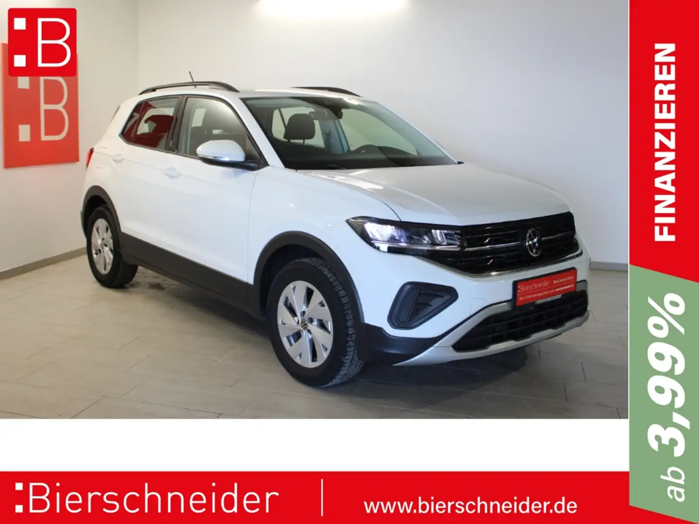 Volkswagen T-Cross 1.0 TSI Life 16 NAVI ACC SHZ 5J.-GARANTIE Weiß - 1