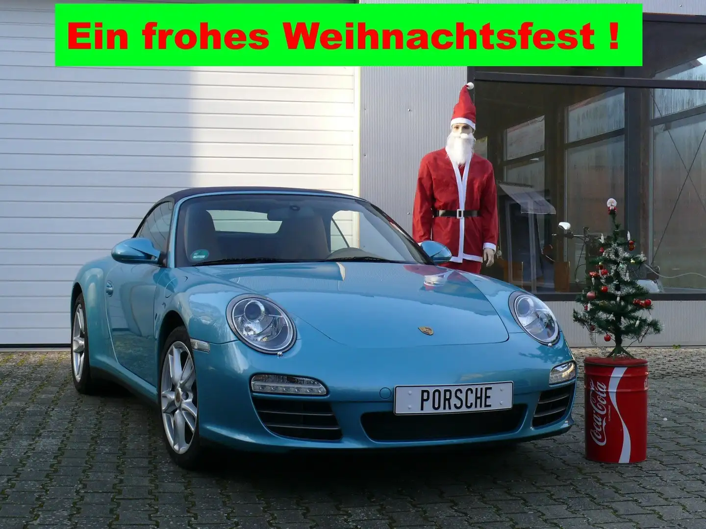 Porsche 997 Carrera 4 Cabrio Einzelstück 50 TKM 1, Hd. Blau - 1