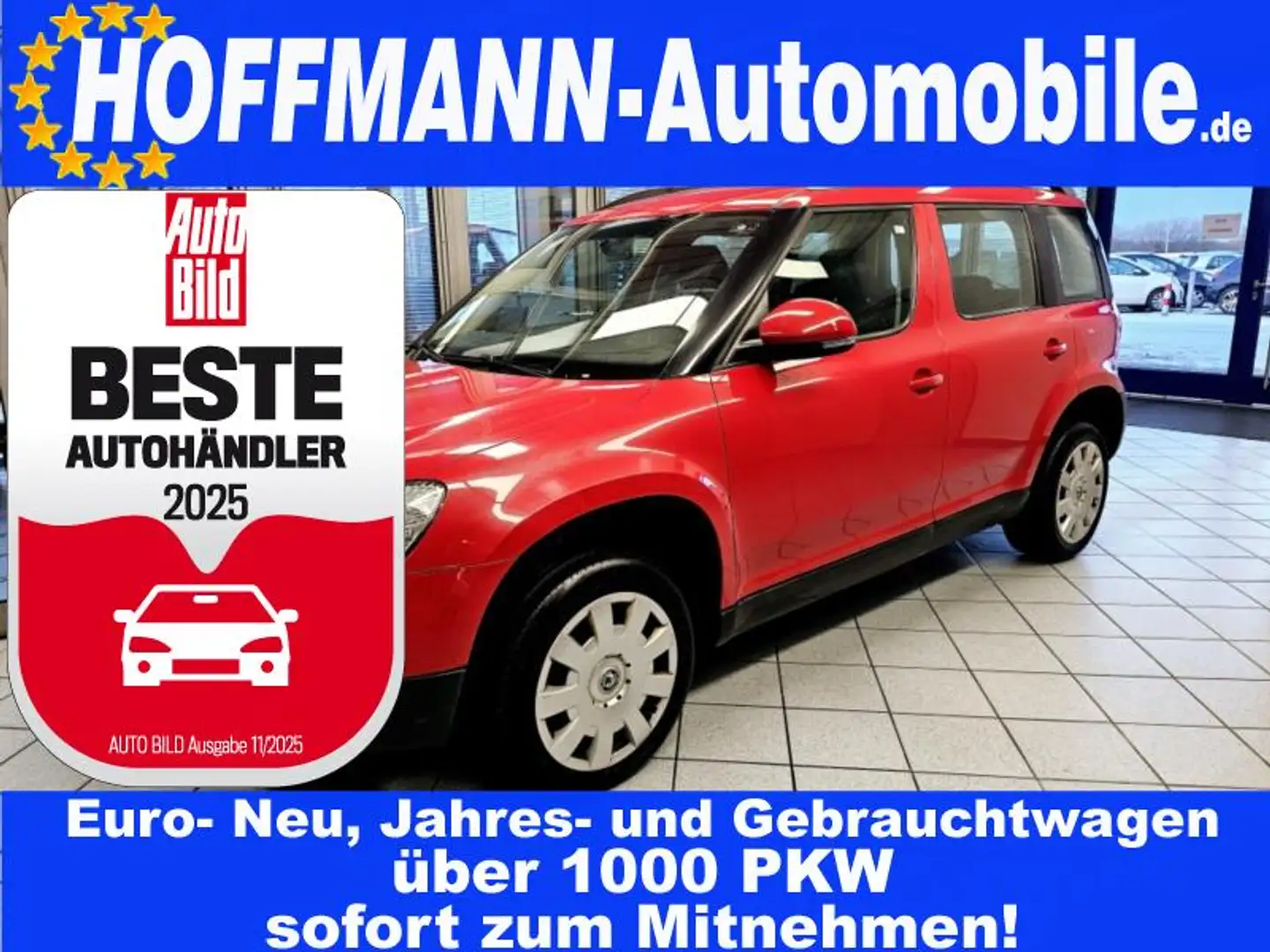 Skoda Yeti Style nur Export oder gewerblich, Rood - 1