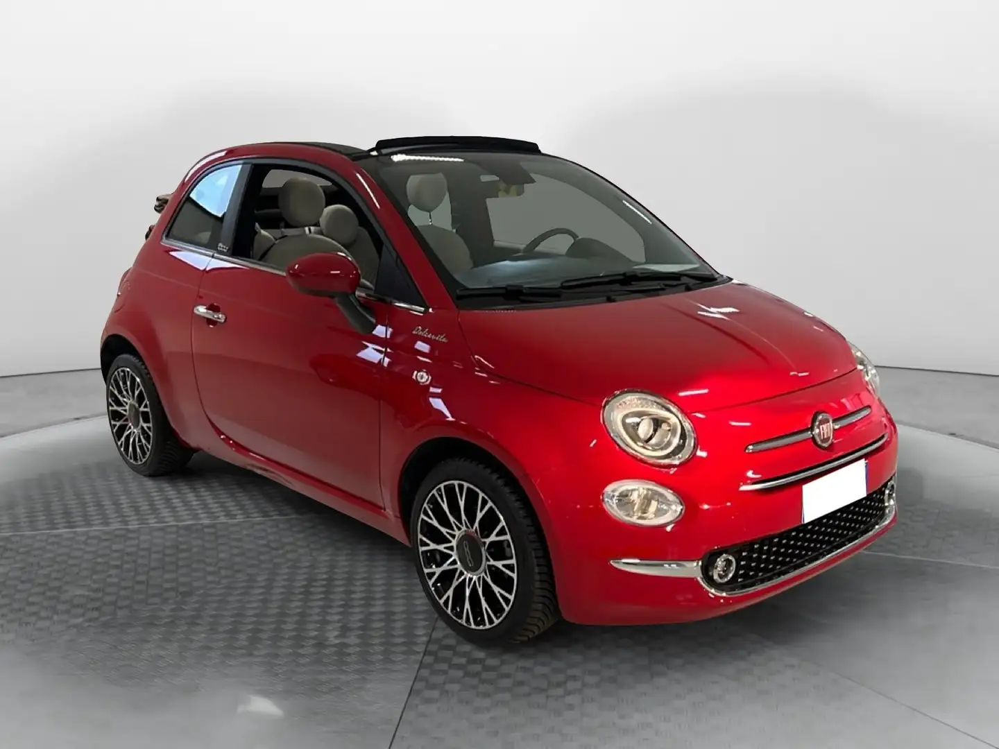 Fiat 500C 500 C 1.0 Hybrid Dolcevita Rosso - 1