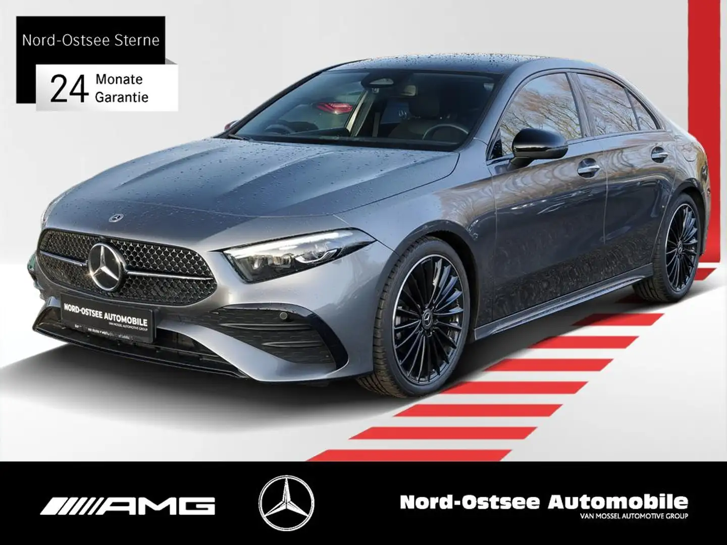Mercedes-Benz A 200 d LIMOUSINE AMG LINE MULTIBEAM PDC NIGHT Grau - 1