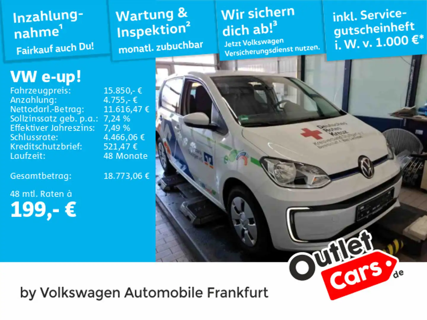 Volkswagen e-up! Style Plus Klimaanlage Sitzheizung DAB+ Weiß - 1