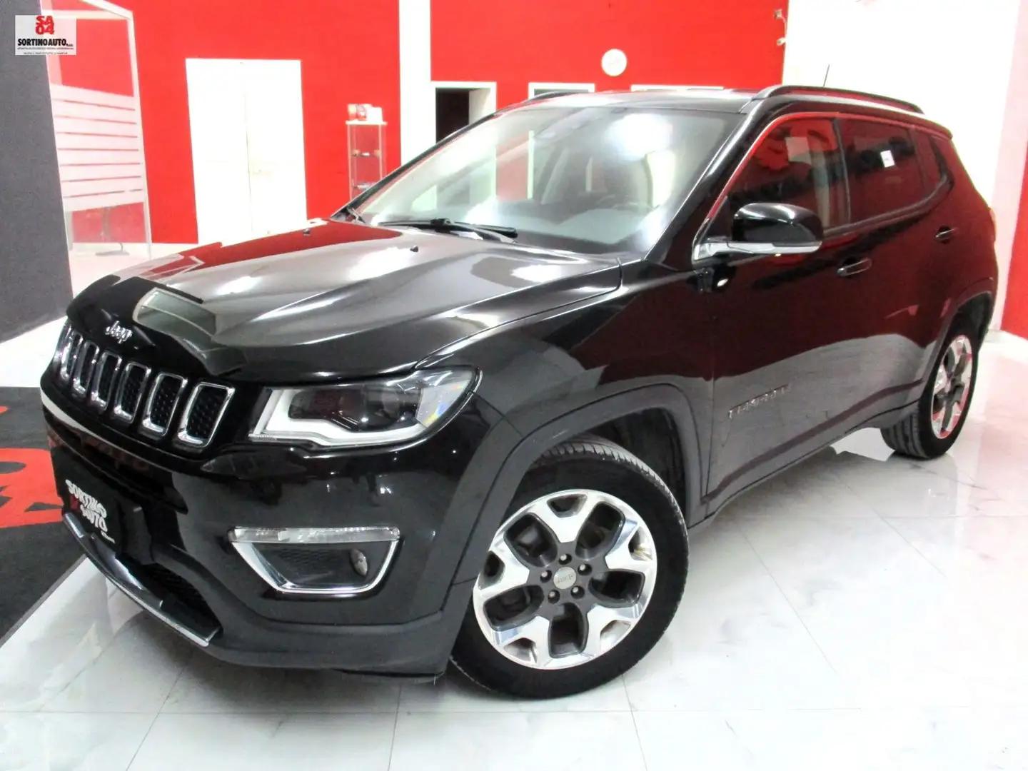 Jeep Compass 1.6 mjt Limited 2wd 120cv 2019 KM70000 NAVI+PELLE Noir - 1