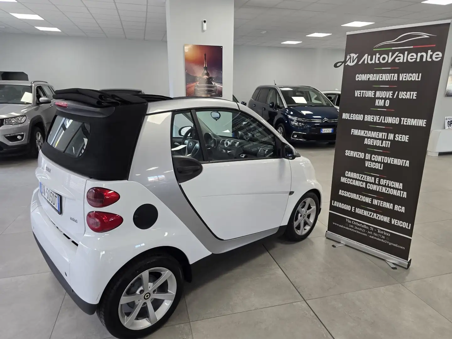 smart forTwo fortwo 1000 52 kW MHD cabrio pure Wit - 2