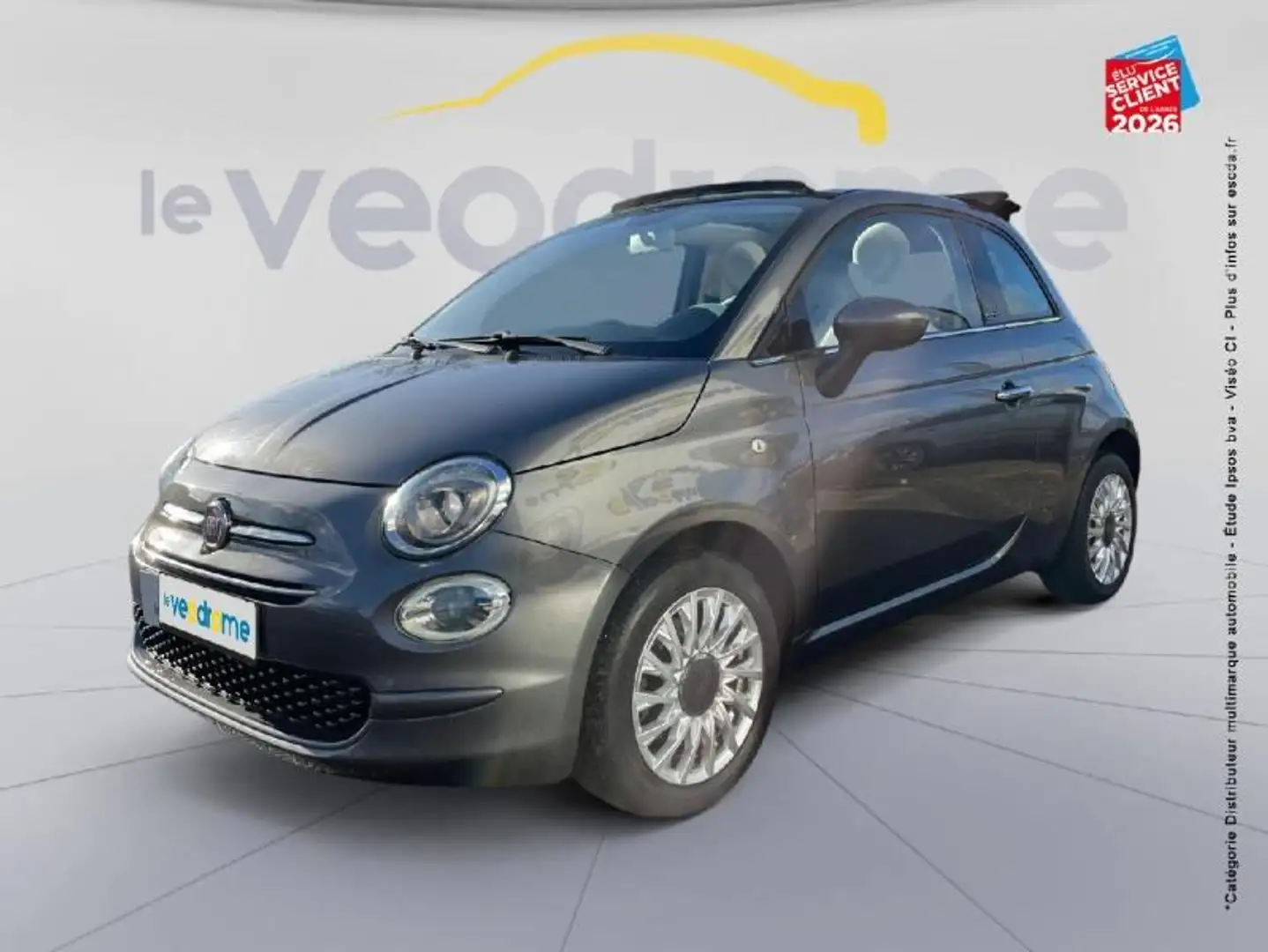 Fiat 500e 1.2 8v 69ch Eco Pack Lounge Euro6d Gris - 1