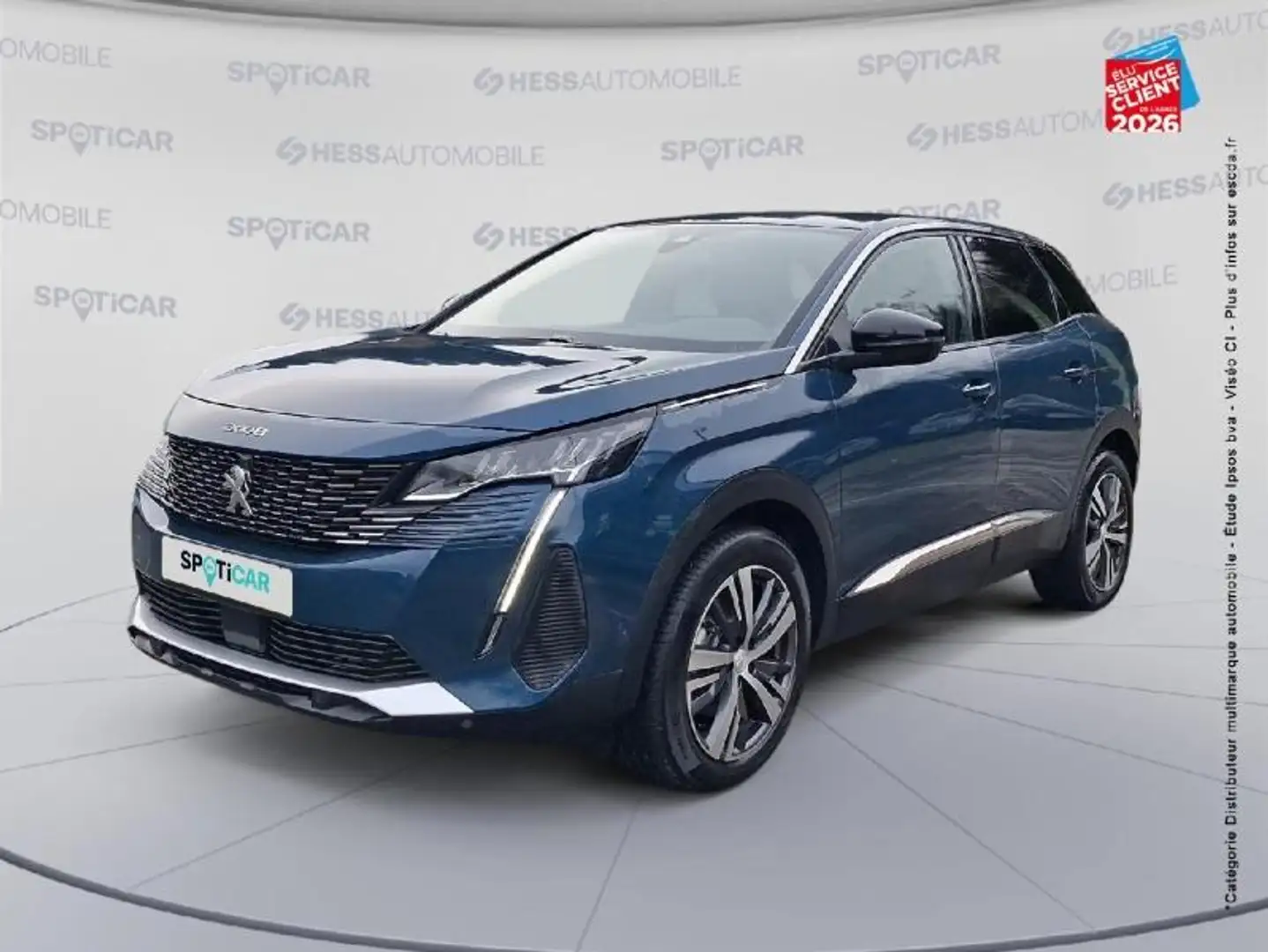 Peugeot 3008 Hybrid 136ch Allure Pack e-DCS6 Bleu - 1