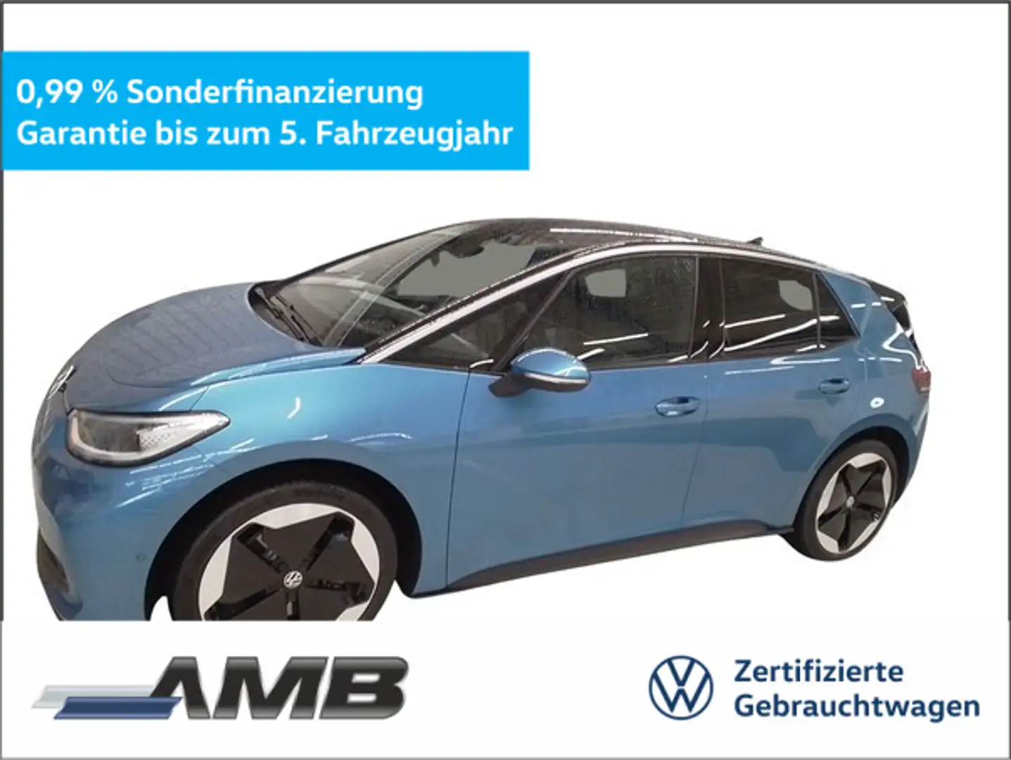 Volkswagen ID.3 Pro S neuesMod./77kWh/Matrix/Wärmepu/02.30G Schwarz - 1