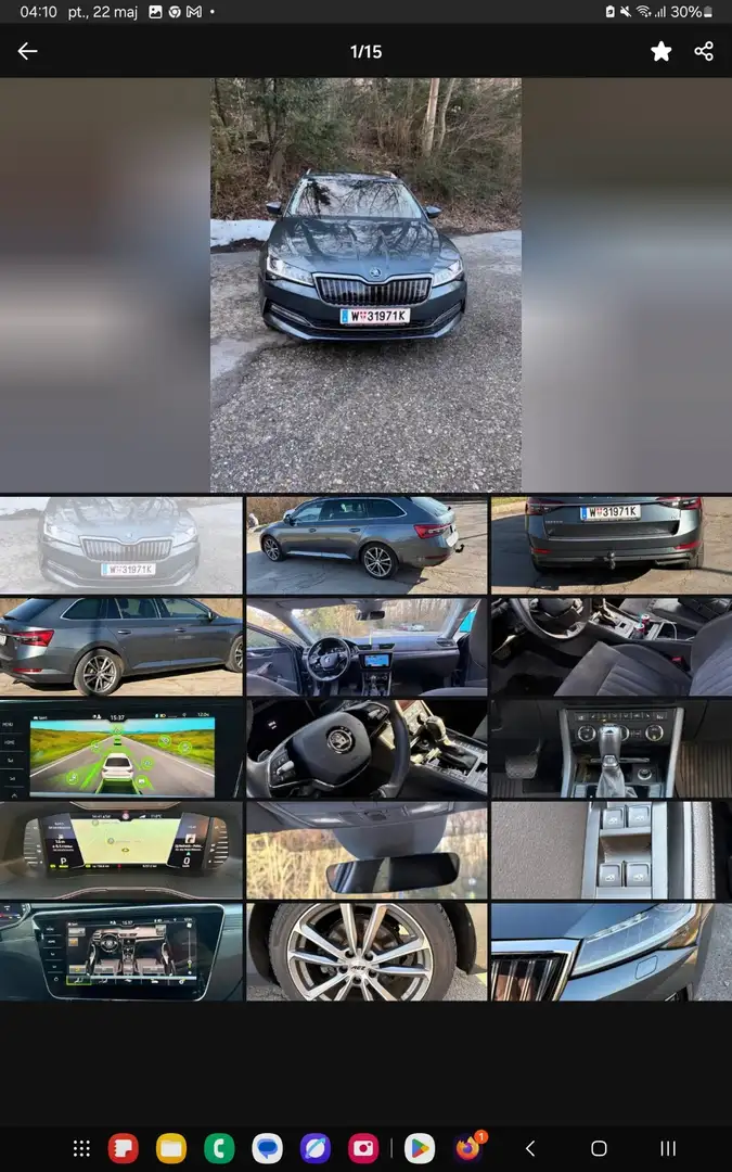 Skoda Superb Kombi  PHEV 156/218 DSG PANO Matrix GARANTIE Grau - 1